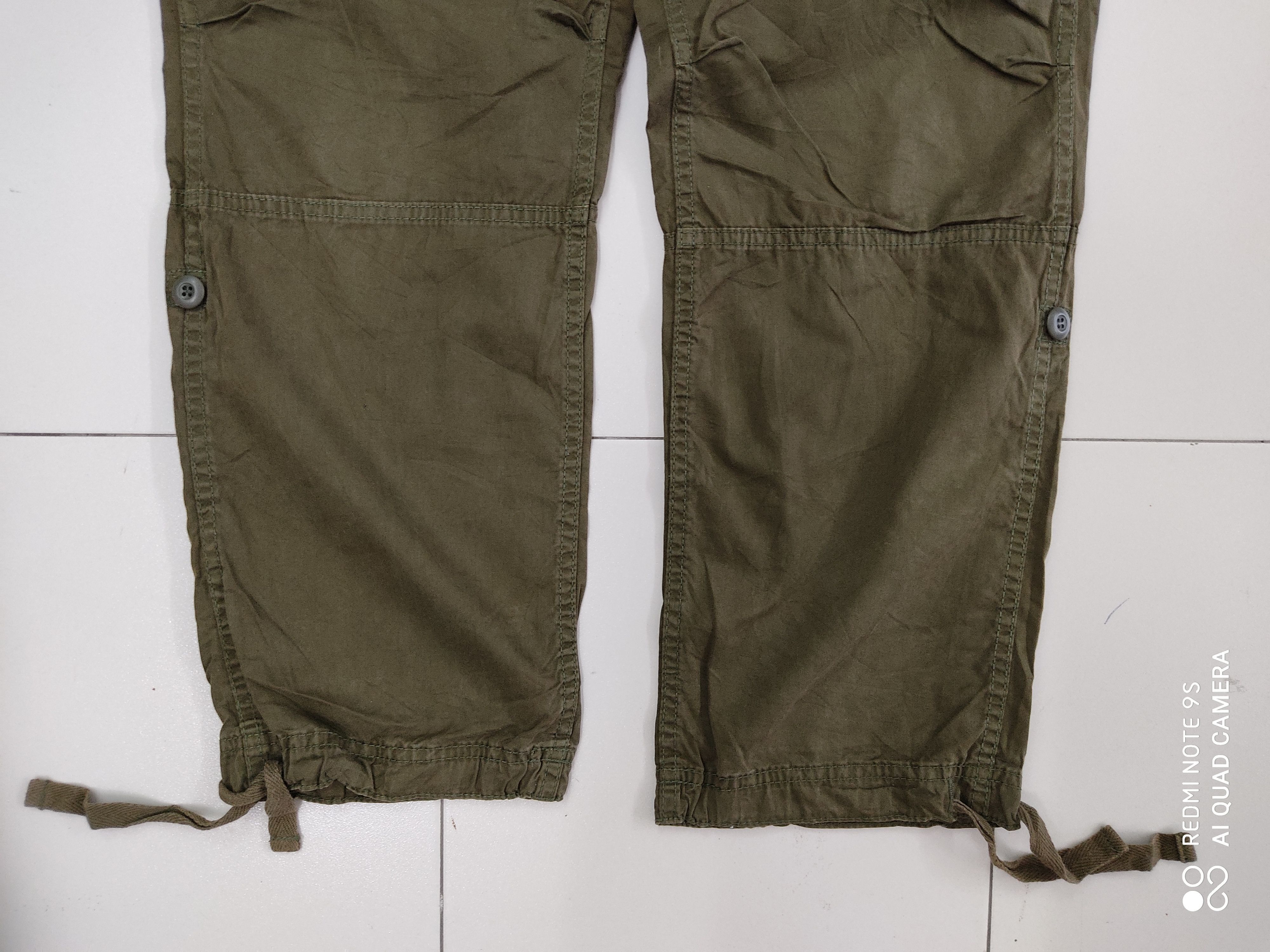 Japanese Brand Green Military Multipocket Utility Cargo Pant Size US 34 / EU 50 - 3 Thumbnail