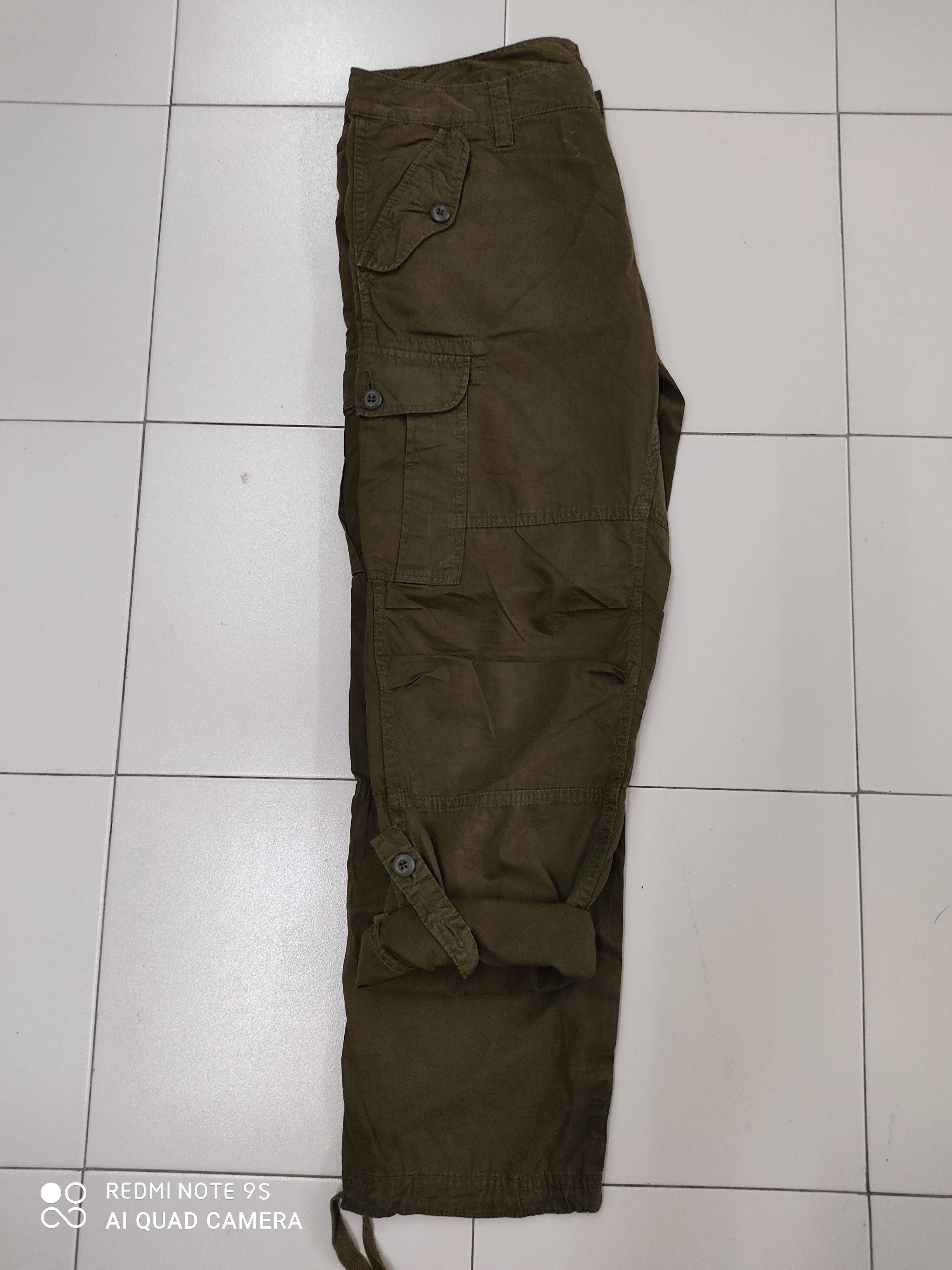 Japanese Brand Green Military Multipocket Utility Cargo Pant Size US 34 / EU 50 - 6 Thumbnail