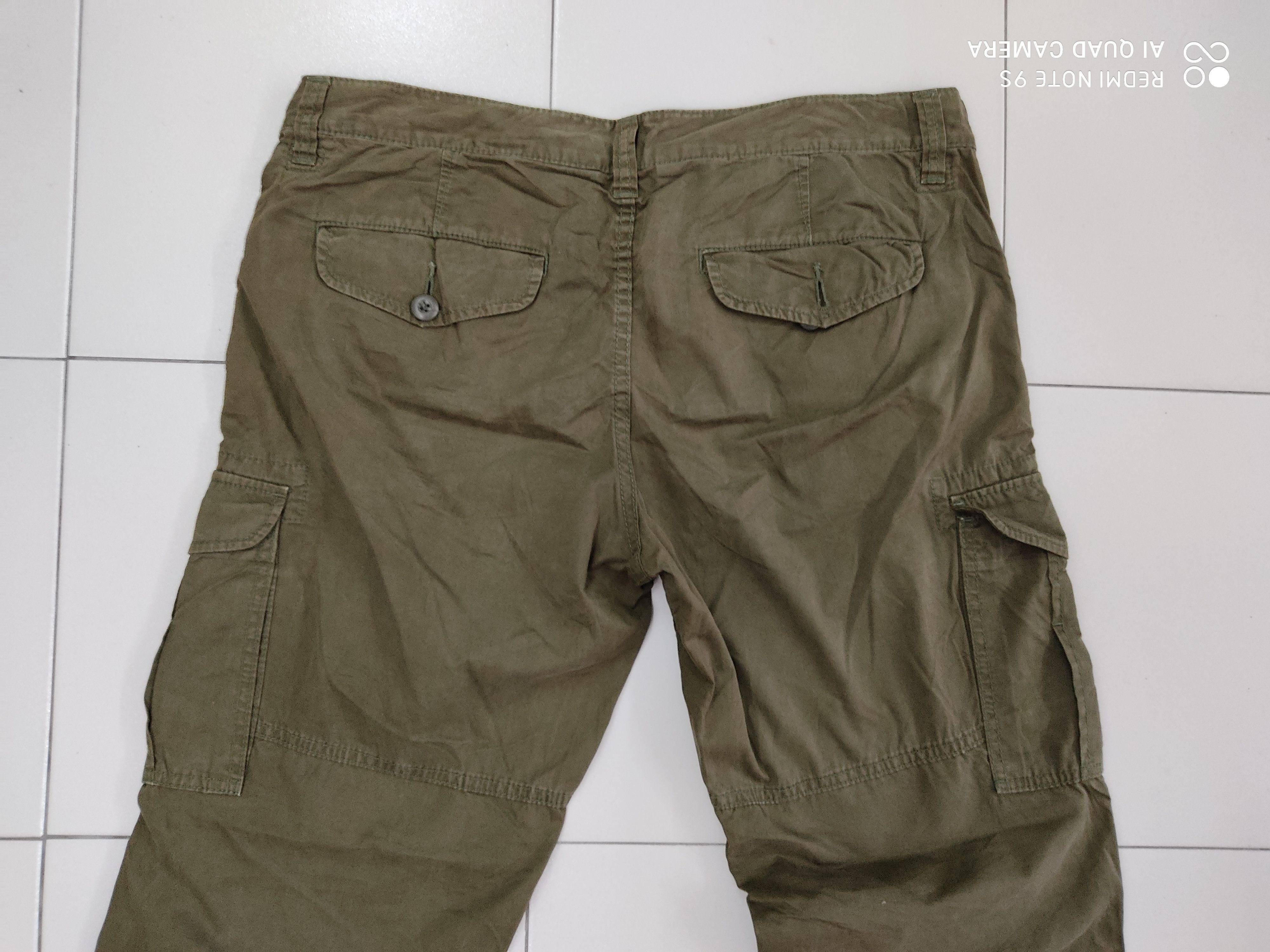 Japanese Brand Green Military Multipocket Utility Cargo Pant Size US 34 / EU 50 - 8 Thumbnail