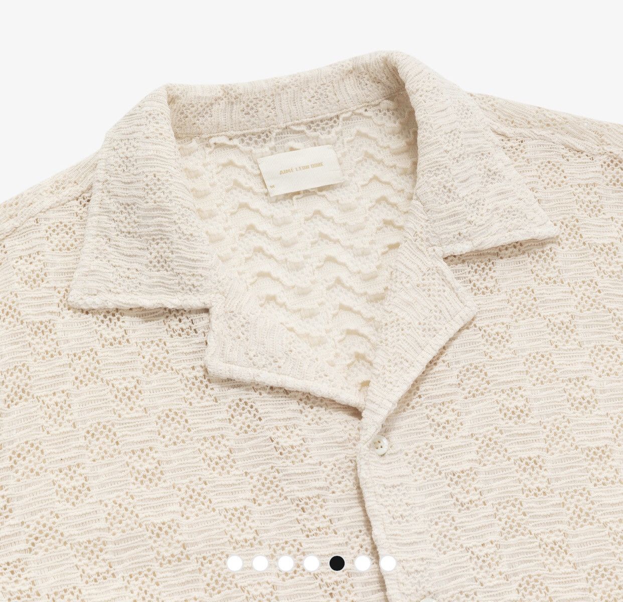 Aime Leon Dore ALD Rico shirt small size oatmeal lace shirt ss22 Size US S / EU 44-46 / 1 - 7 Thumbnail