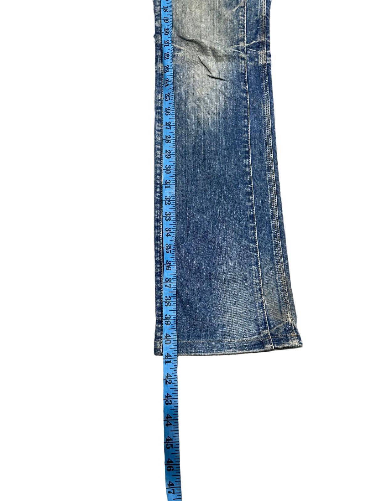 Japanese Brand Nicole Club For Men 8 Pocket Indigo Flared Denim Jeans Rare Size US 31 - 16 Thumbnail