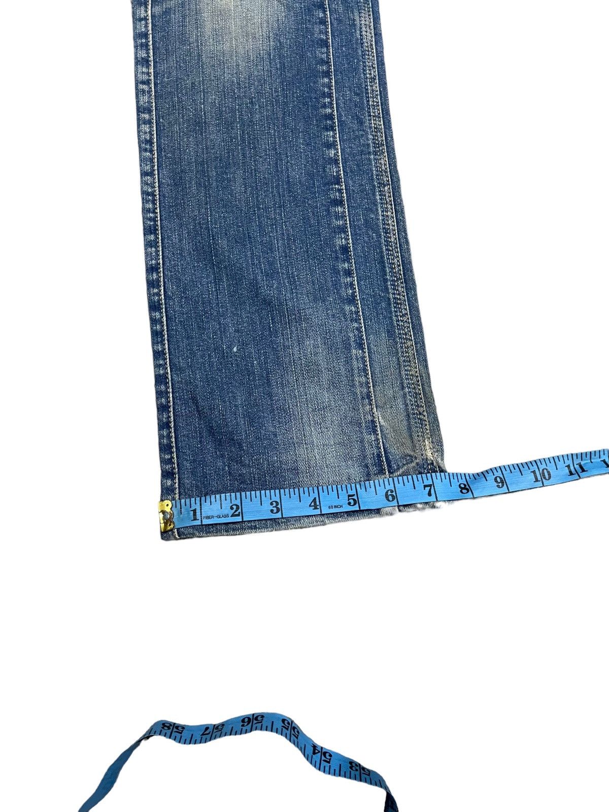 Japanese Brand Nicole Club For Men 8 Pocket Indigo Flared Denim Jeans Rare Size US 31 - 17 Thumbnail