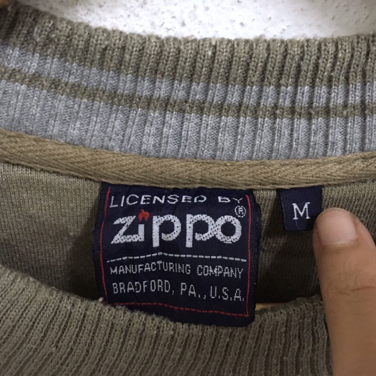 Vintage × Zippo VINTAGE ZIPPO AMERICA LIGHTER BRAND EMBROIDERY SWEATSHIRT Size US M / EU 48-50 / 2 - 3 Thumbnail