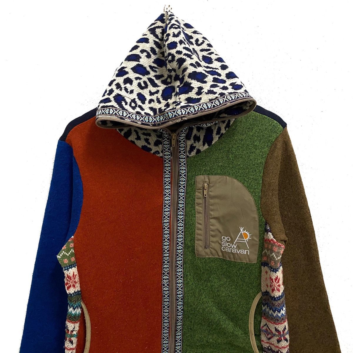 go slow caravan GO SLOW CARAVAN FLEECE ZIPPER HOODIE SHARK Size US S / EU 44-46 / 1 - 3 Thumbnail