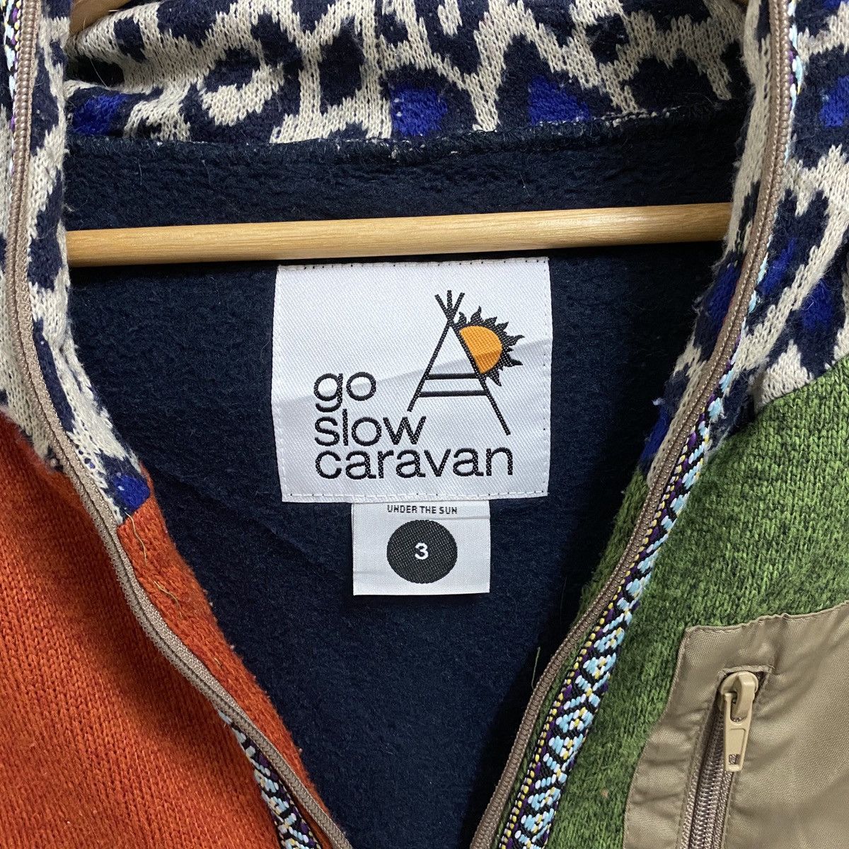 go slow caravan GO SLOW CARAVAN FLEECE ZIPPER HOODIE SHARK Size US S / EU 44-46 / 1 - 4 Thumbnail
