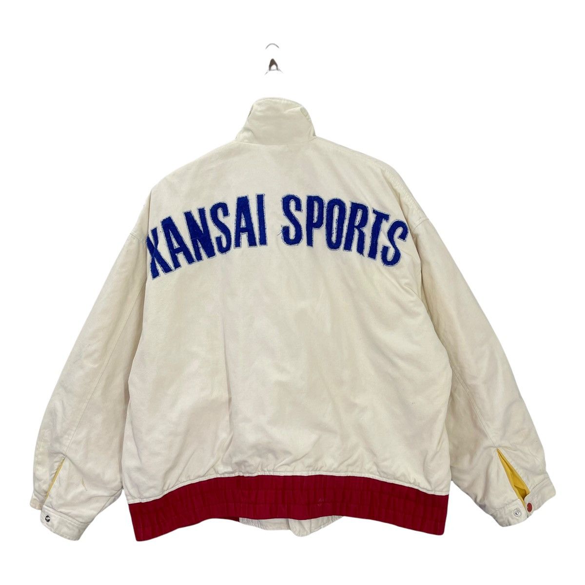 Japanese Brand × Kansai Yamamoto 90s Kansai Sports Big Logo Embroidered Zipper Jacket Size L Size US L / EU 52-54 / 3 - 3 Thumbnail