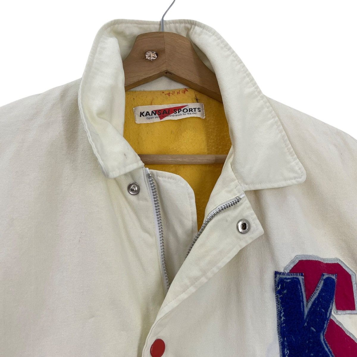 Japanese Brand × Kansai Yamamoto 90s Kansai Sports Big Logo Embroidered Zipper Jacket Size L Size US L / EU 52-54 / 3 - 11 Thumbnail
