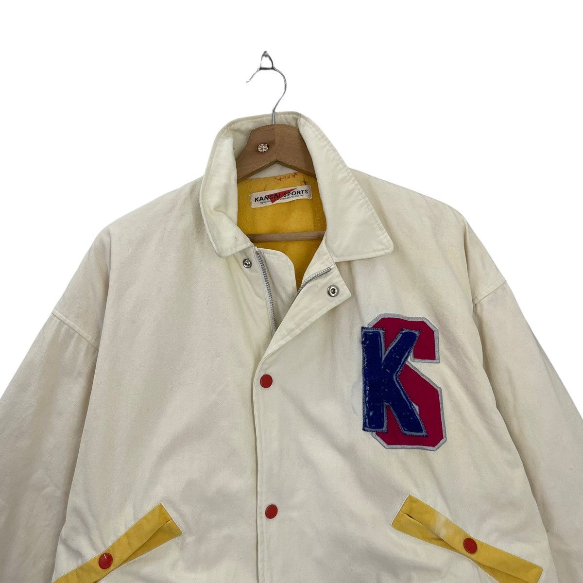 Japanese Brand × Kansai Yamamoto 90s Kansai Sports Big Logo Embroidered Zipper Jacket Size L Size US L / EU 52-54 / 3 - 10 Thumbnail