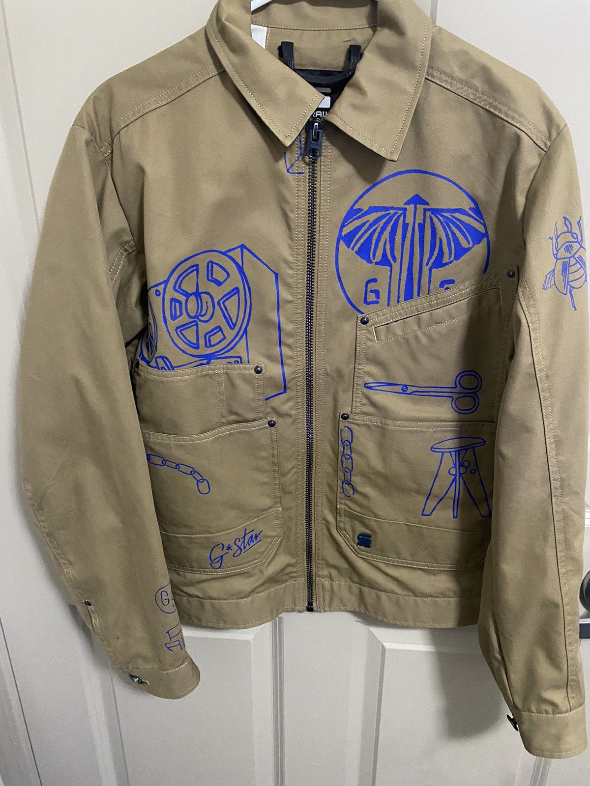 G-Star Rare! Last Drop G-Star Raw E Trucker Jacket Size US S / EU 44-46 / 1 - 5 Thumbnail