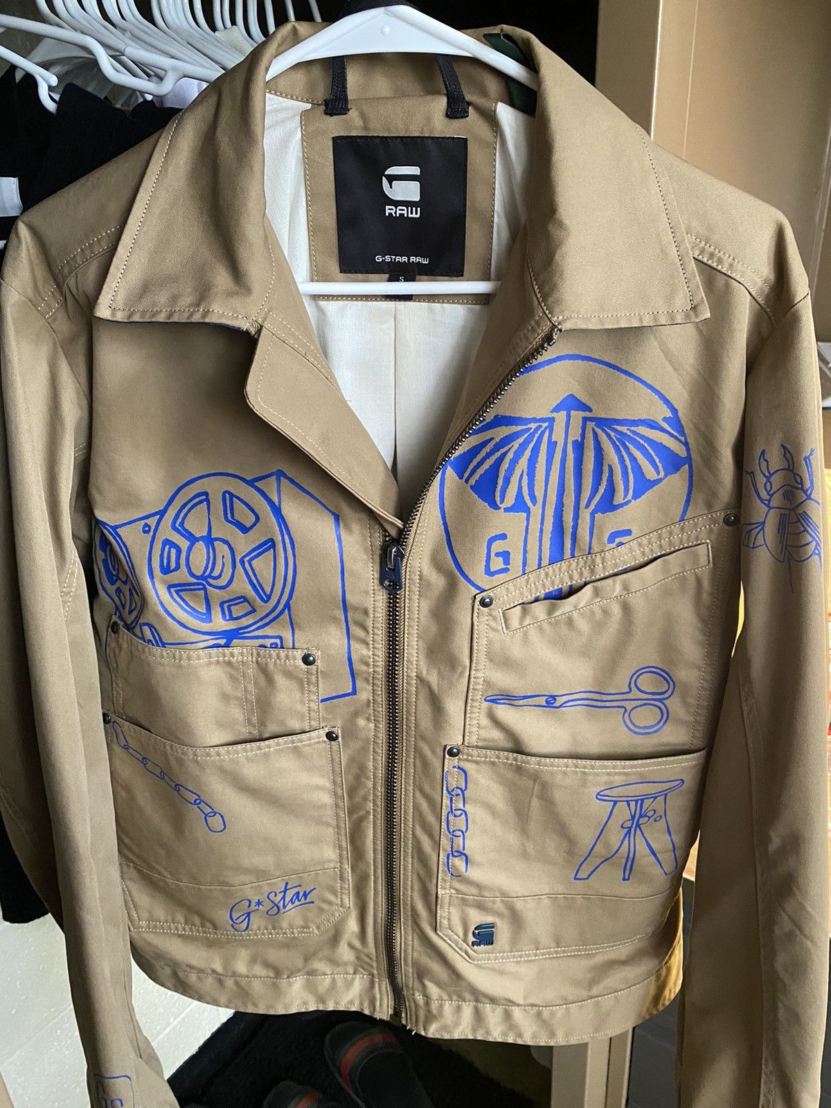 G-Star Rare! Last Drop G-Star Raw E Trucker Jacket Size US S / EU 44-46 / 1 - 1 Thumbnail