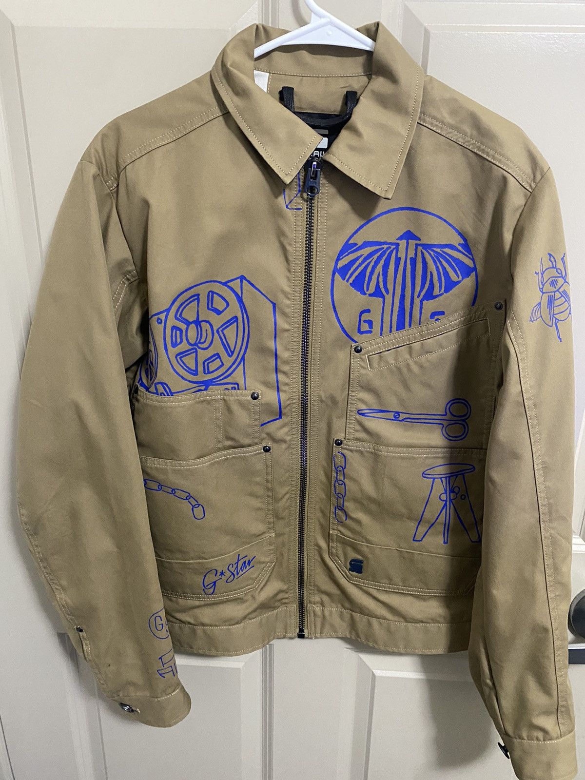 G-Star Rare! Last Drop G-Star Raw E Trucker Jacket Size US S / EU 44-46 / 1 - 3 Thumbnail