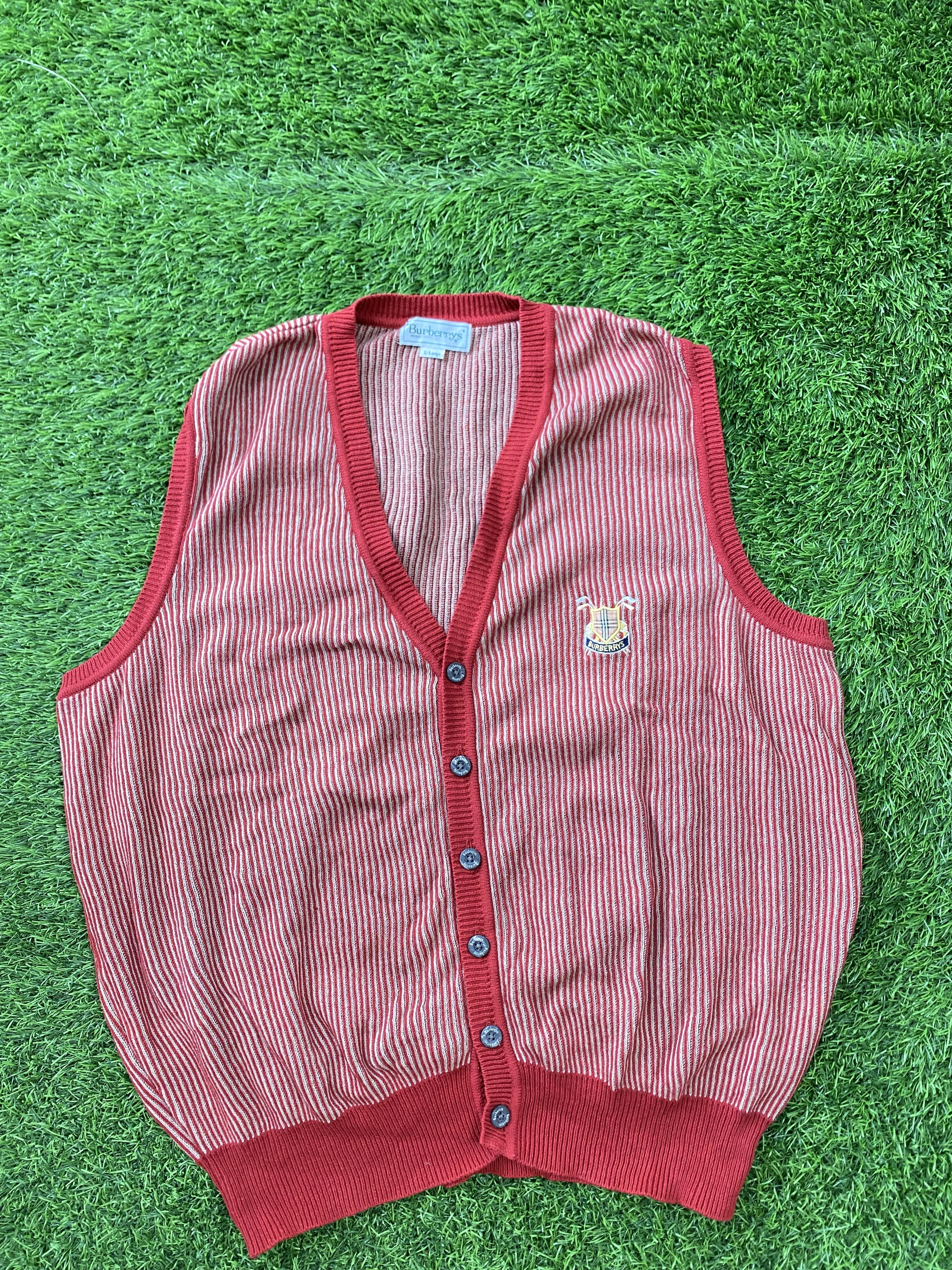 Burberry Vintage Burberry Academy Logo Vest Size L / US 10 / IT 46 - 1 Thumbnail