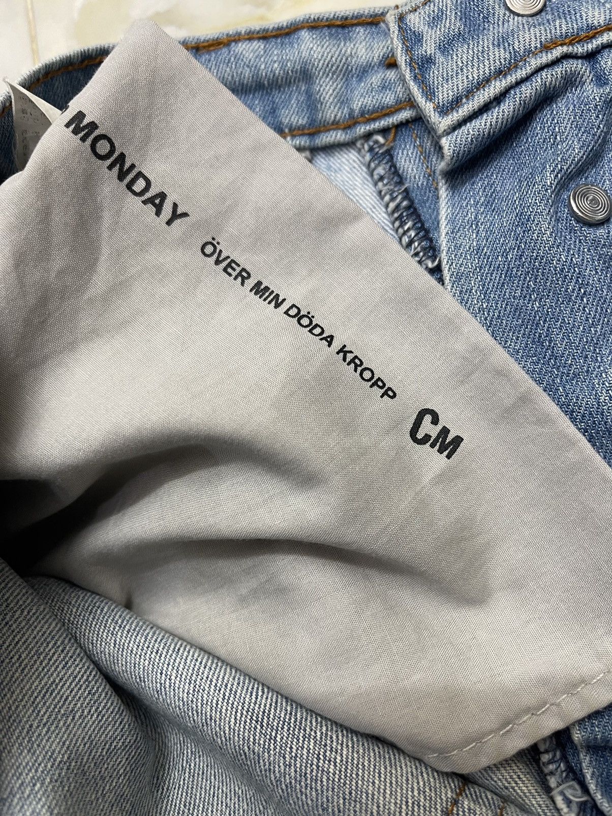 Cheap Monday Cheap Monday Over Min Doda Kropp Distressed design denim Size US 33 - 11 Thumbnail