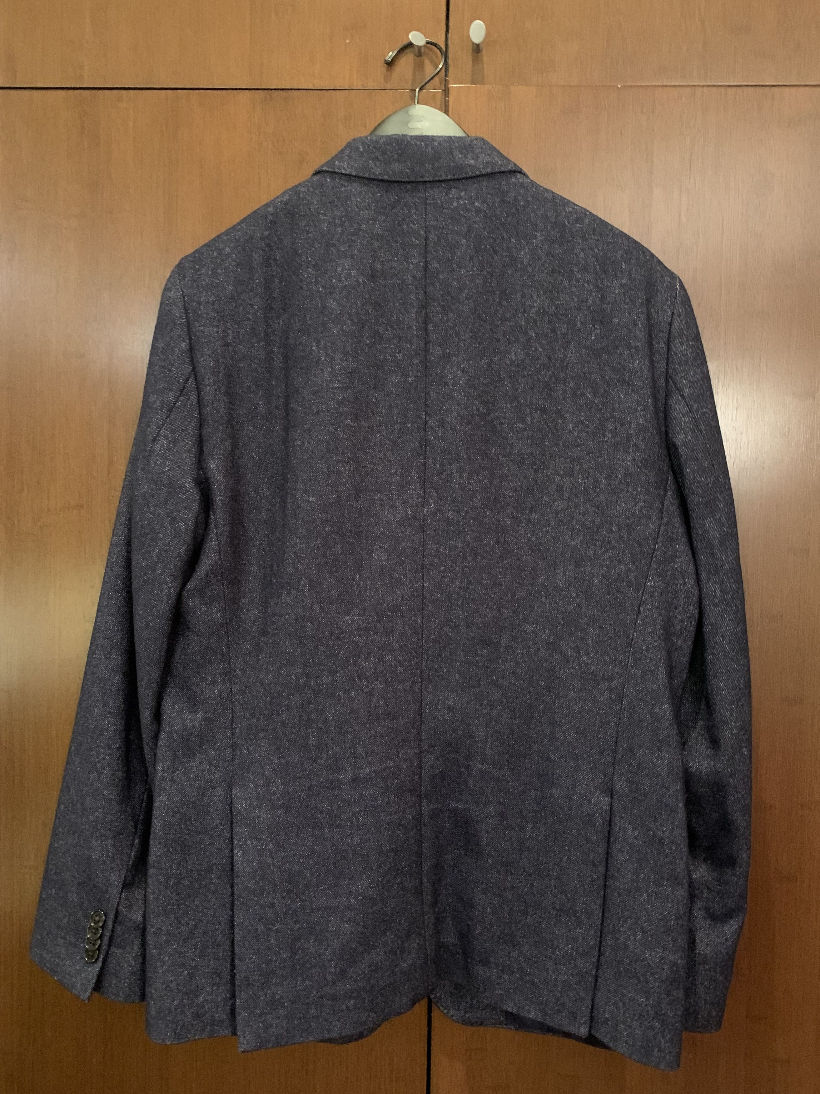 Club Monaco Grant Fit Navy Wool Blazer Size 40R - 4 Thumbnail