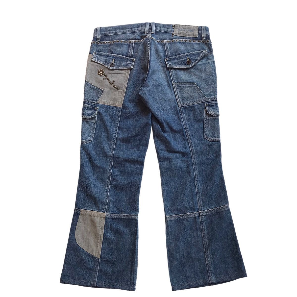 Guess Vintage Y2K Guess Jeans Flared Multy Pocket Cargo Pants Size US 30 / EU 46 - 3 Thumbnail