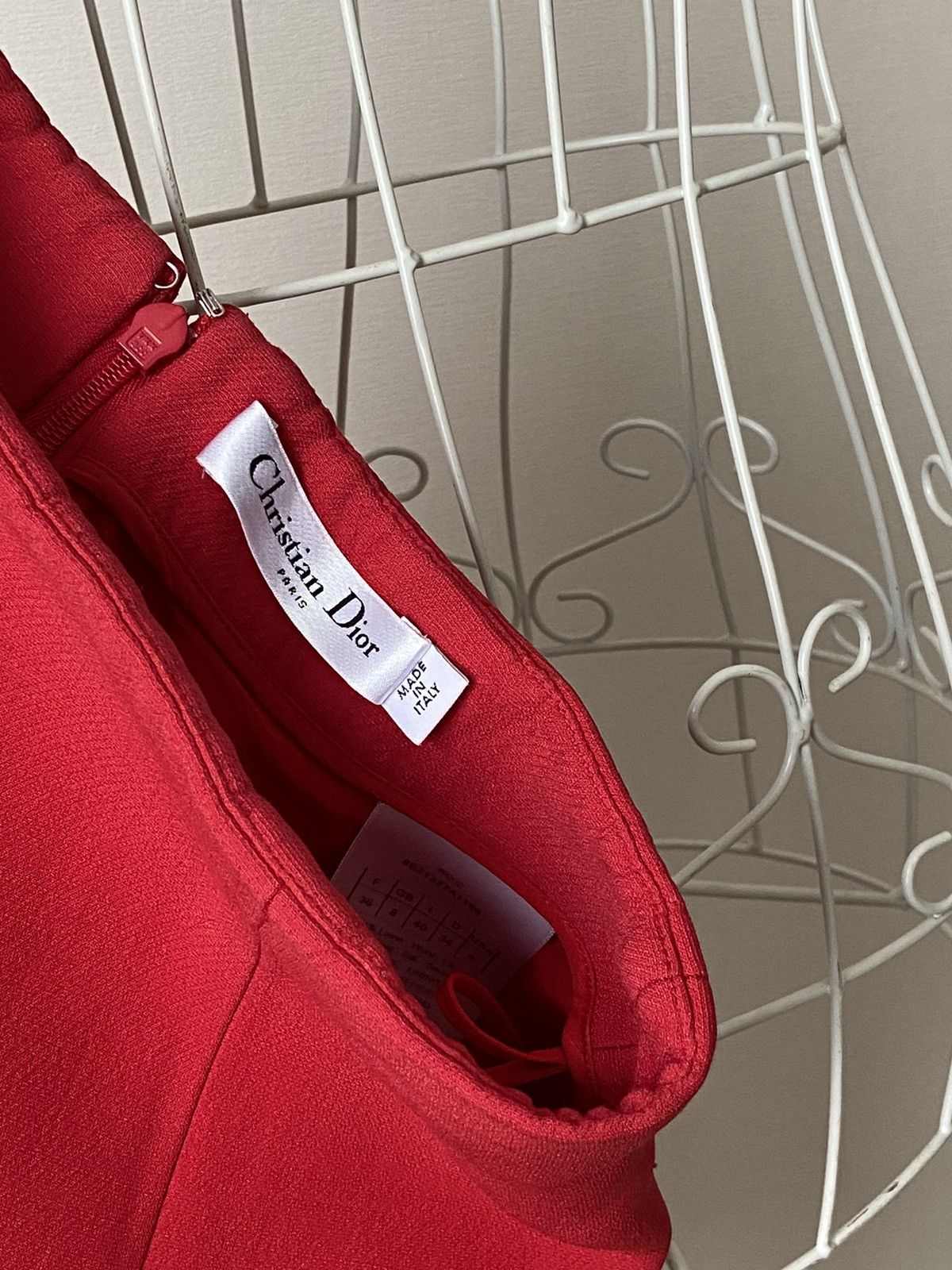 Dior Christian Dior Paris red skirt Size 26" / US 2 / IT 38 - 3 Thumbnail