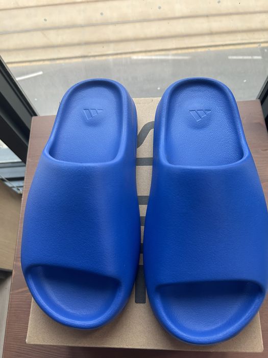 Adidas Yeezy slide azure | Grailed