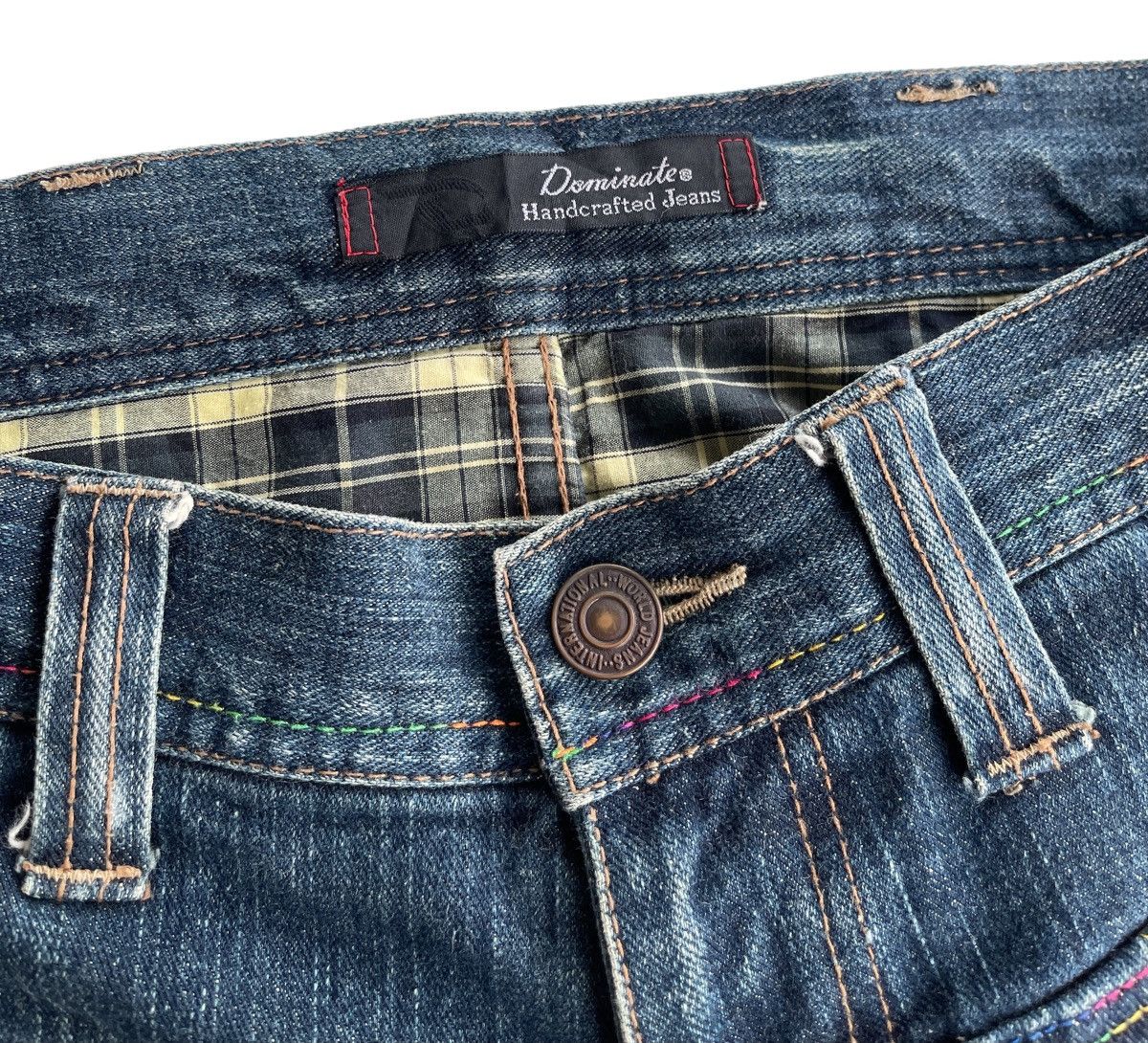 Japanese Brand Dominate Double Waist streetwear Jeans Size US 32 / EU 48 - 13 Thumbnail