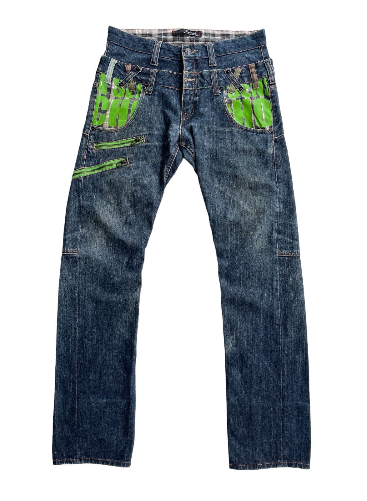 Japanese Brand Dominate Double Waist Streetwear Jeans Size US 32 / EU 48 - 3 Thumbnail