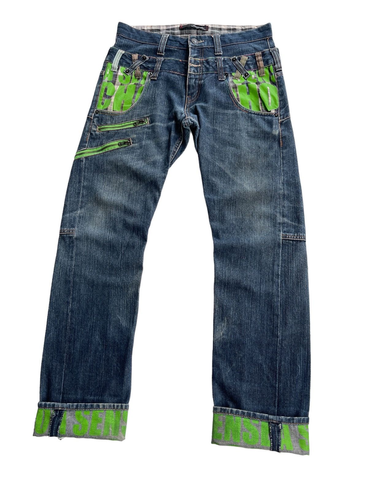 Japanese Brand Dominate Double Waist Streetwear Jeans Size US 32 / EU 48 - 7 Thumbnail