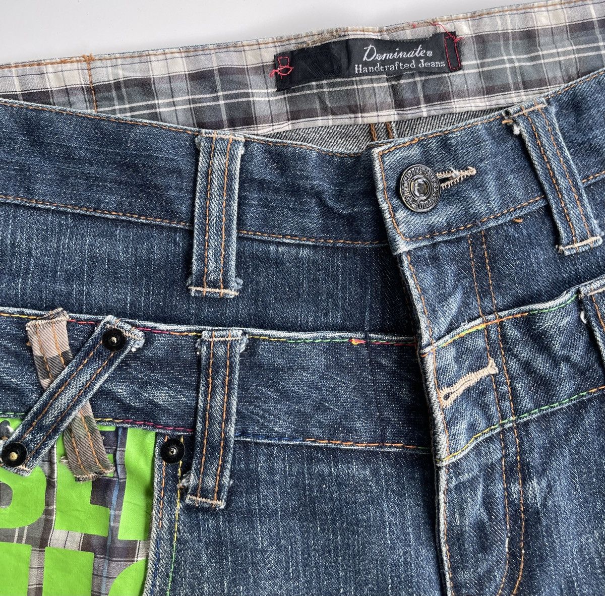 Japanese Brand Dominate Double Waist Streetwear Jeans Size US 32 / EU 48 - 13 Thumbnail