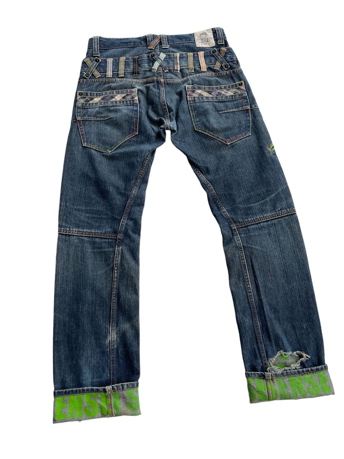 Japanese Brand Dominate Double Waist Streetwear Jeans Size US 32 / EU 48 - 8 Thumbnail