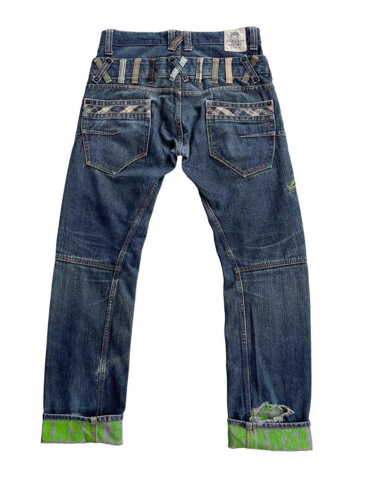 Japanese Brand Dominate Double Waist Streetwear Jeans Size US 32 / EU 48 - 2 Thumbnail
