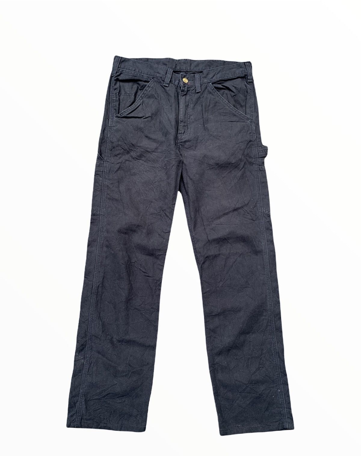 image of Carhartt Carpenter Soft Than Duck Cotton in Black Fade, Men's (Size 32)