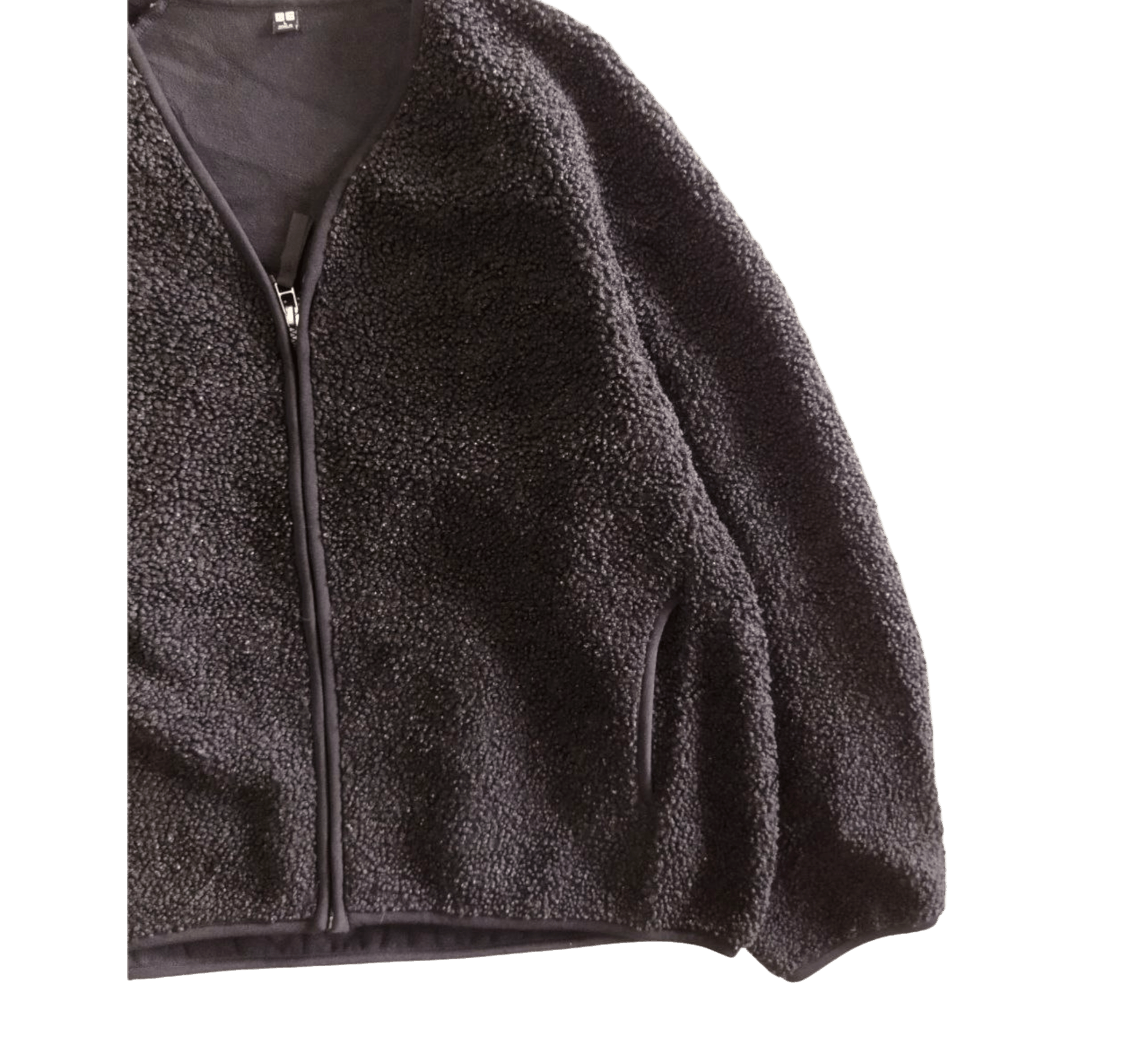 Uniqlo Uniqlo Sherpa Cropped Fleece Jacket - Size L Size US L / EU 52-54 / 3 - 3 Thumbnail