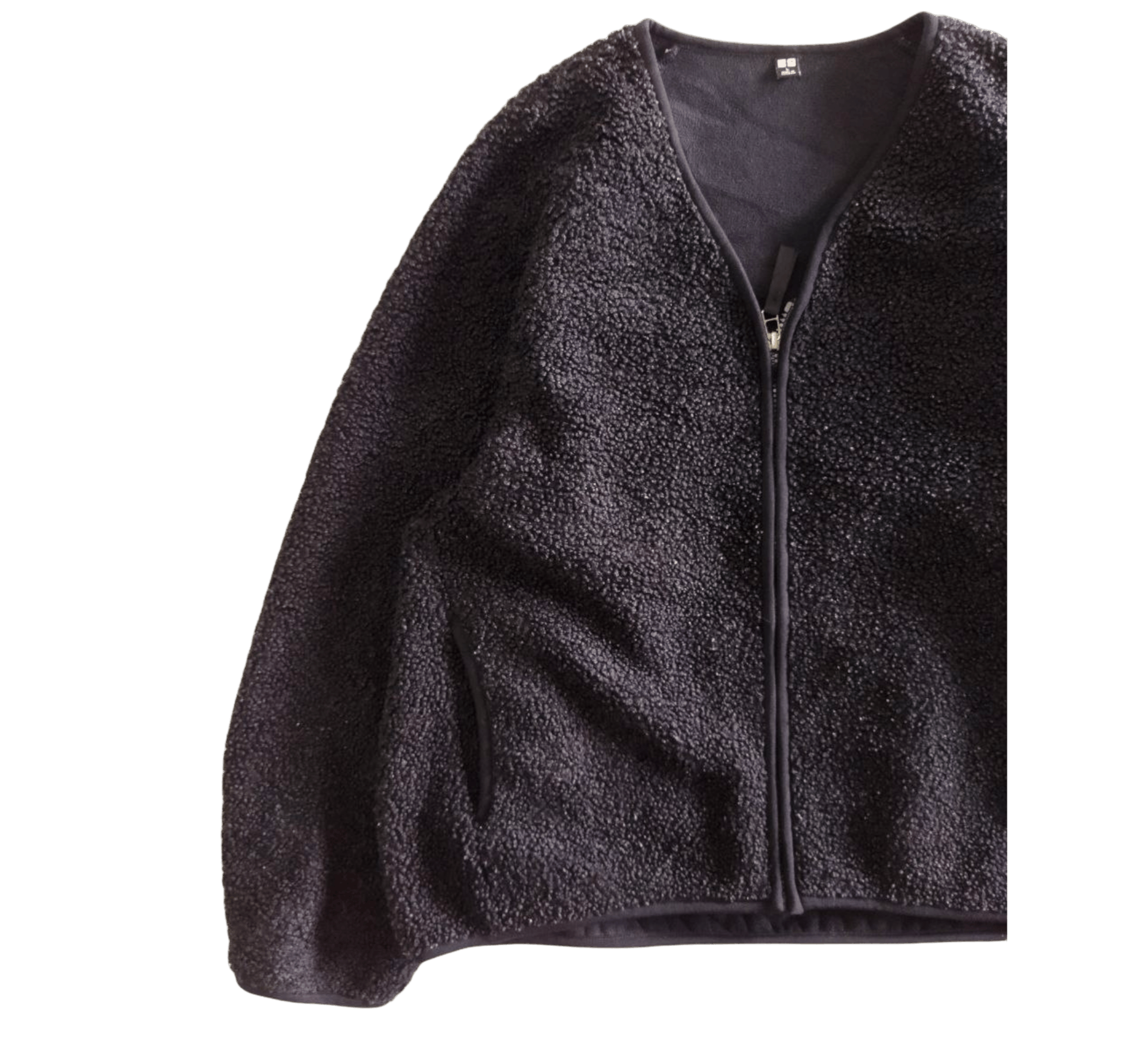 Uniqlo Uniqlo Sherpa Cropped Fleece Jacket - Size L Size US L / EU 52-54 / 3 - 2 Thumbnail