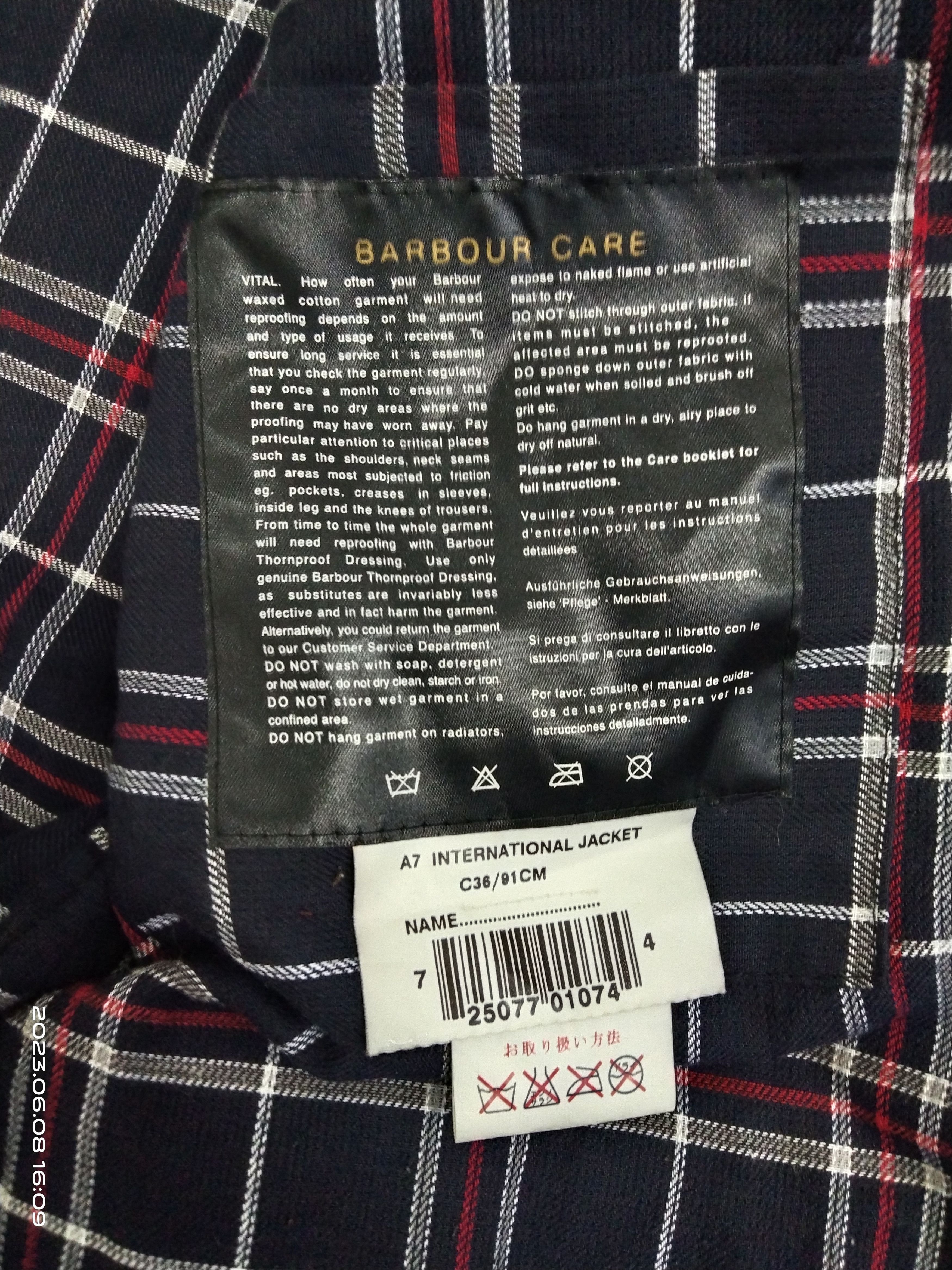 Barbour BARBOUR BLACK WAXED INTERNATIONAL MADE IN ENGLAND JACKET Size US M / EU 48-50 / 2 - 7 Thumbnail