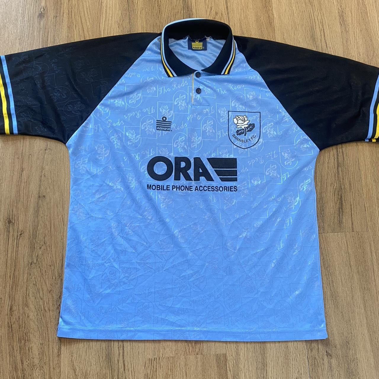 1996-97 Barnsley Admiral Ora Premier League Football Shirt