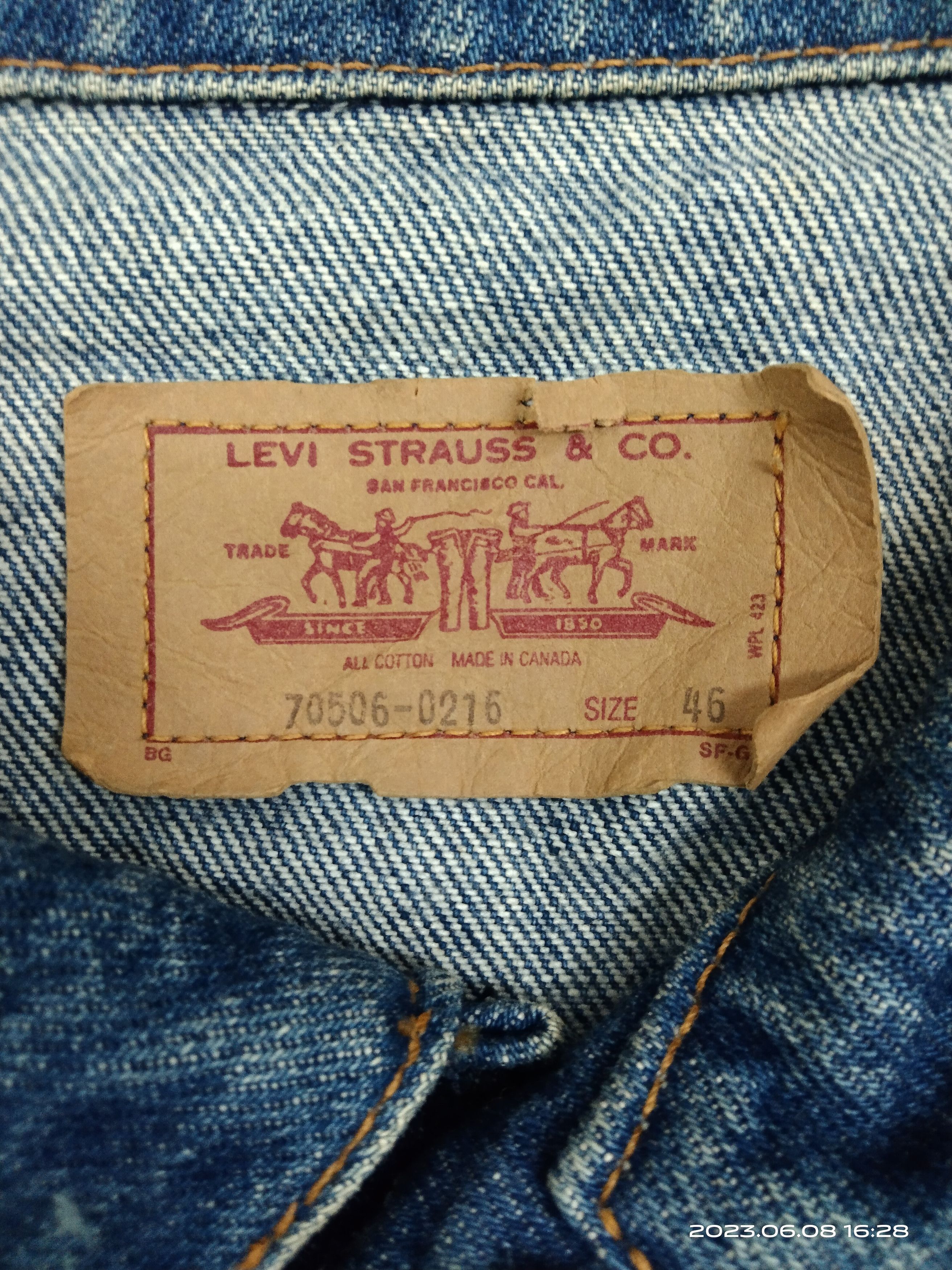 Levi's × Vintage SiCK VINTAGE 90s LEVIS DENIM JACKET Size US L / EU 52-54 / 3 - 9 Thumbnail