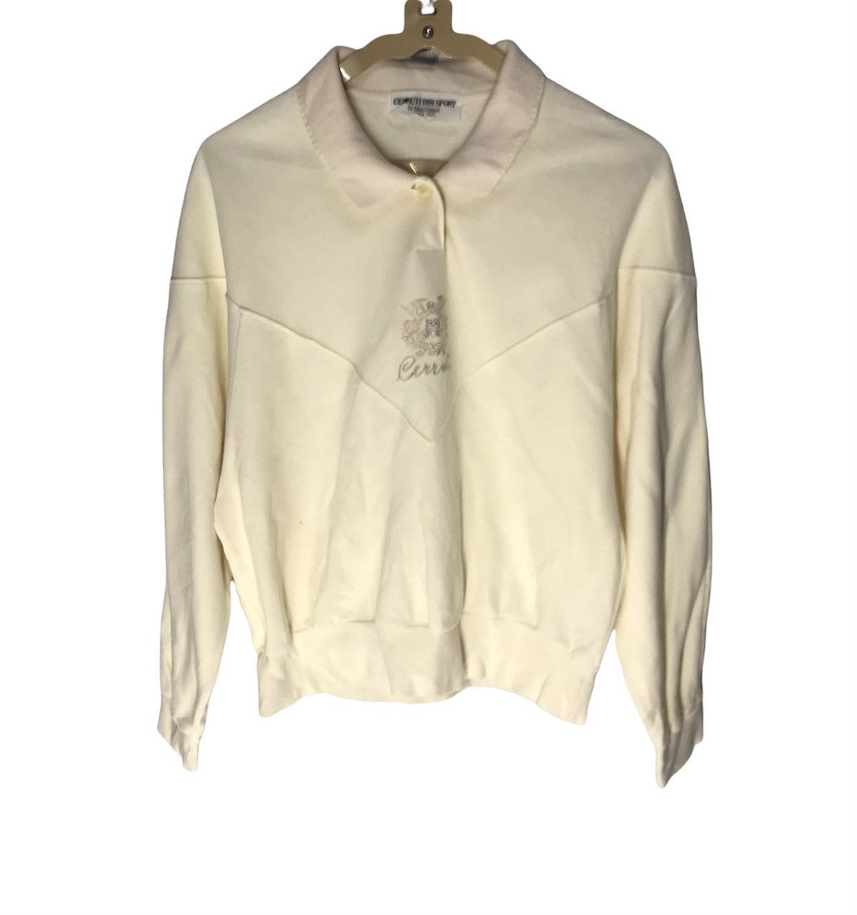 Cerruti 1881 × Designer Cerruti 1881 sport embroidered logo croptop sweatshirt Size US M / EU 48-50 / 2 - 1 Thumbnail