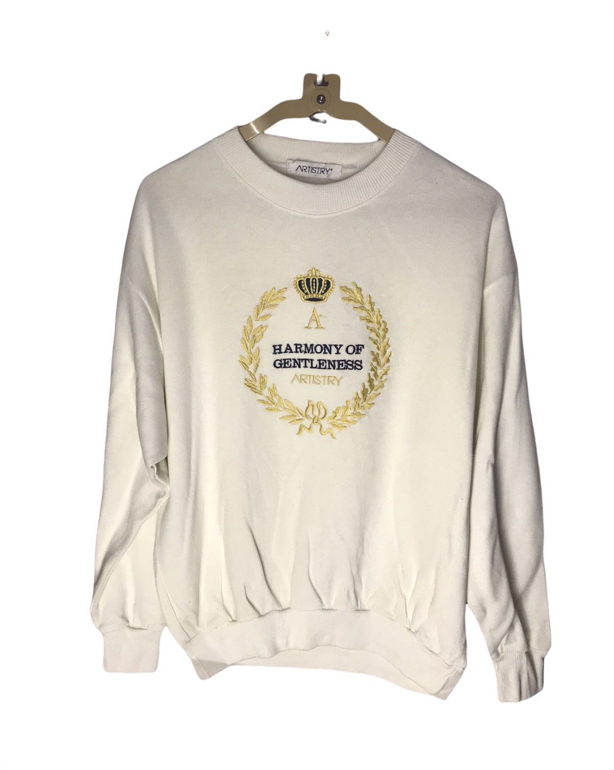Embroidered logo crewneck sweatshirt by artistry
