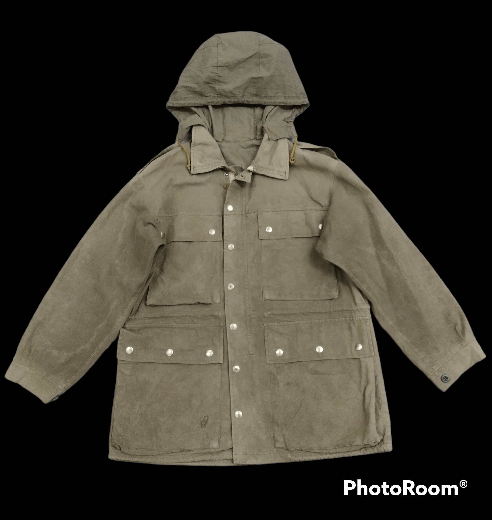 Vintage Vintage 70s/80s German Army Field Parka Hooded Olive Green Size US M / EU 48-50 / 2 - 1 Thumbnail