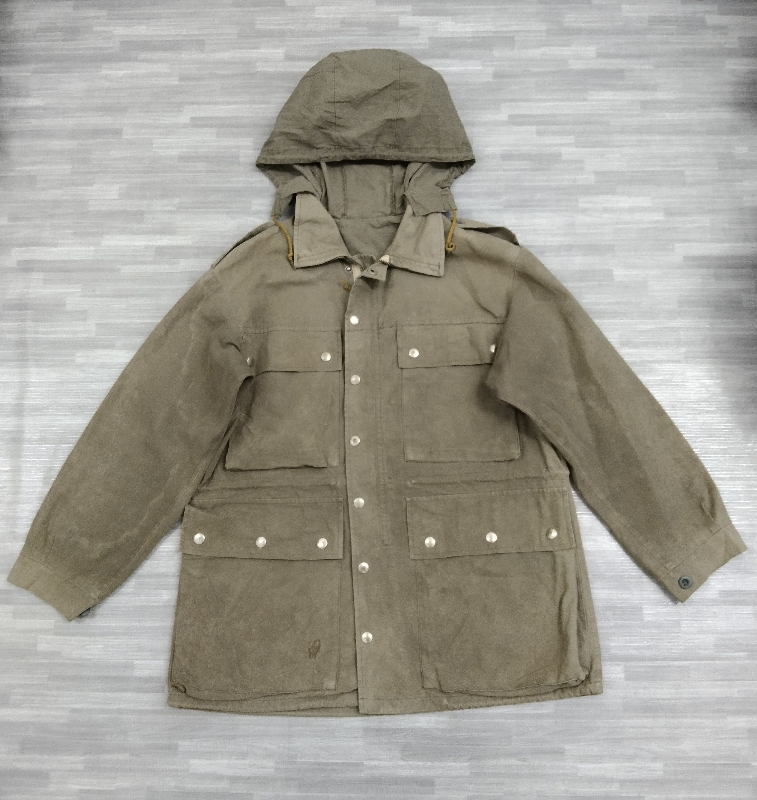 Vintage Vintage 70s/80s German Army Field Parka Hooded Olive Green Size US M / EU 48-50 / 2 - 2 Thumbnail