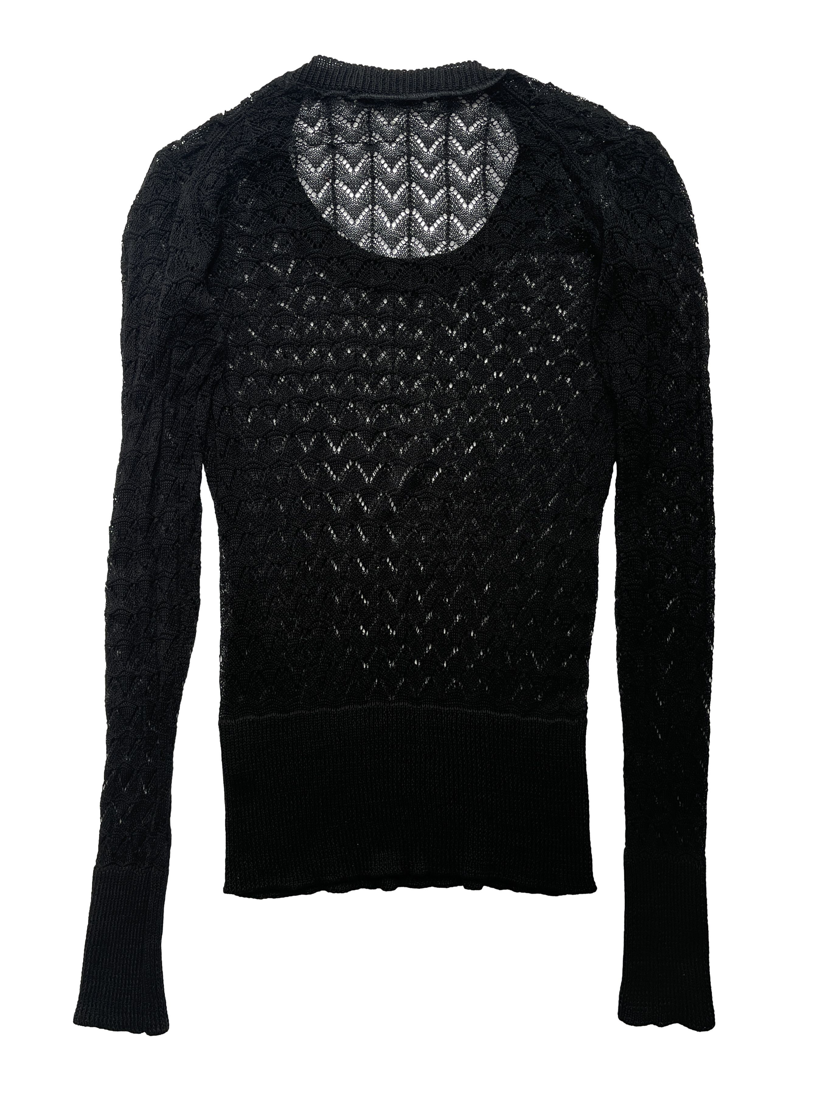 Veronique Branquinho ⚡️QUICK SALE⚡️Veronique Branquinho Lacey Round Neck Sweater Size S / US 4 / IT 40 - 2 Thumbnail