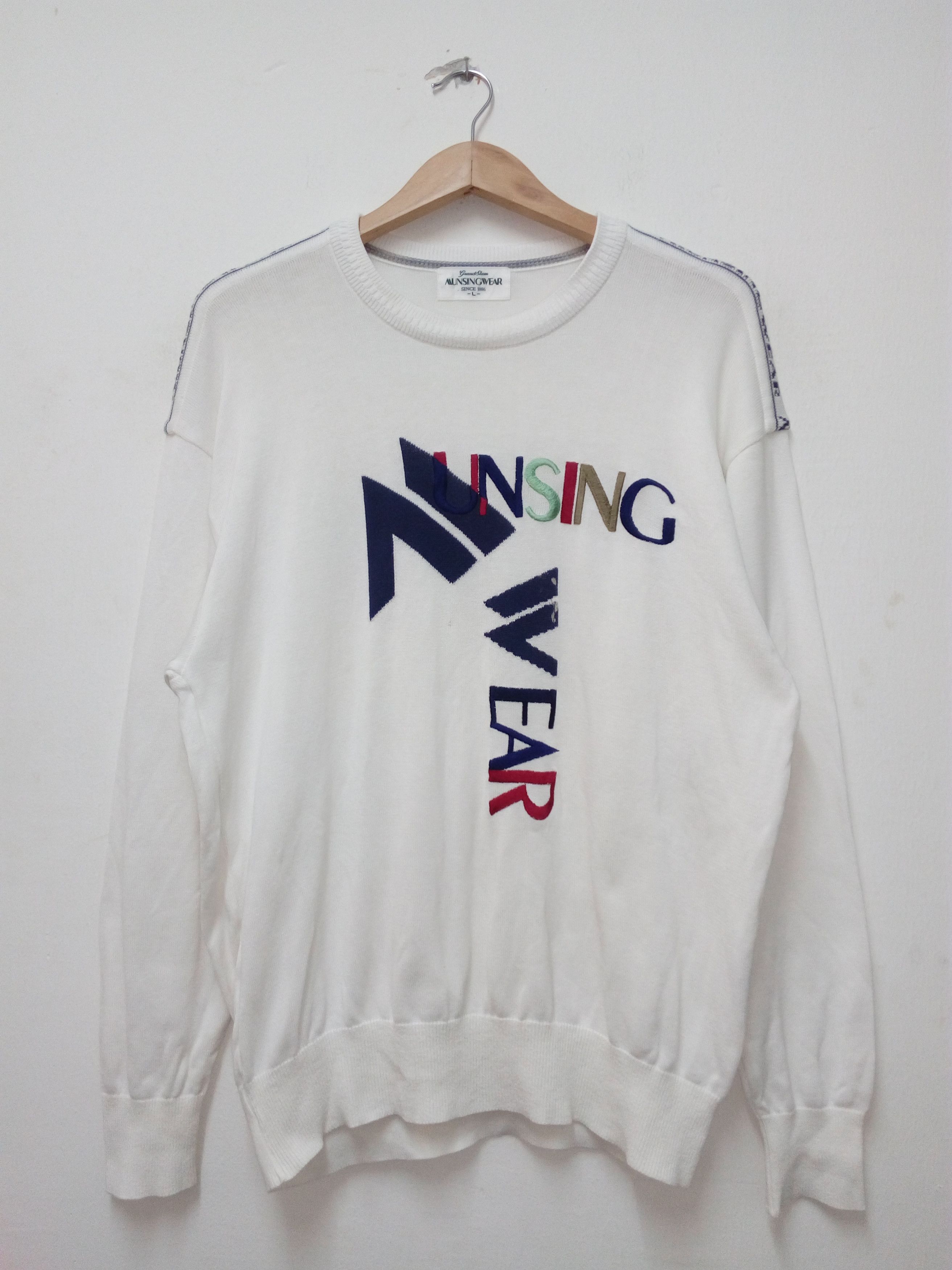 Japanese Brand × Vintage VINTAGE MUNSINGWEAR KNIT SWEATER EMBROIDERED LOGO Size US M / EU 48-50 / 2 - 1 Thumbnail