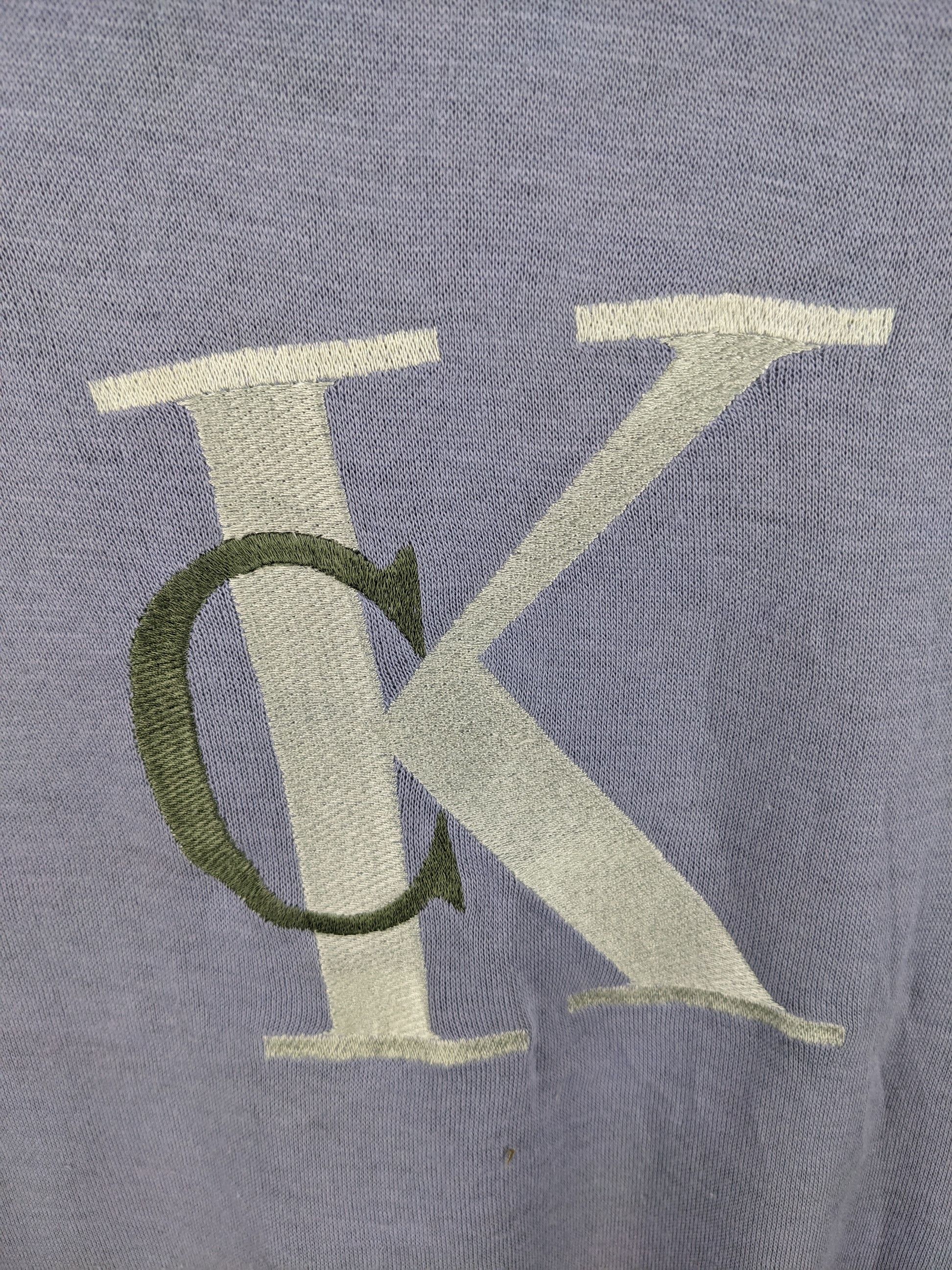 Calvin Klein × Vintage Vintage Calvin Klein Sweatshirt Spell Out Distressed Size US L / EU 52-54 / 3 - 9 Thumbnail
