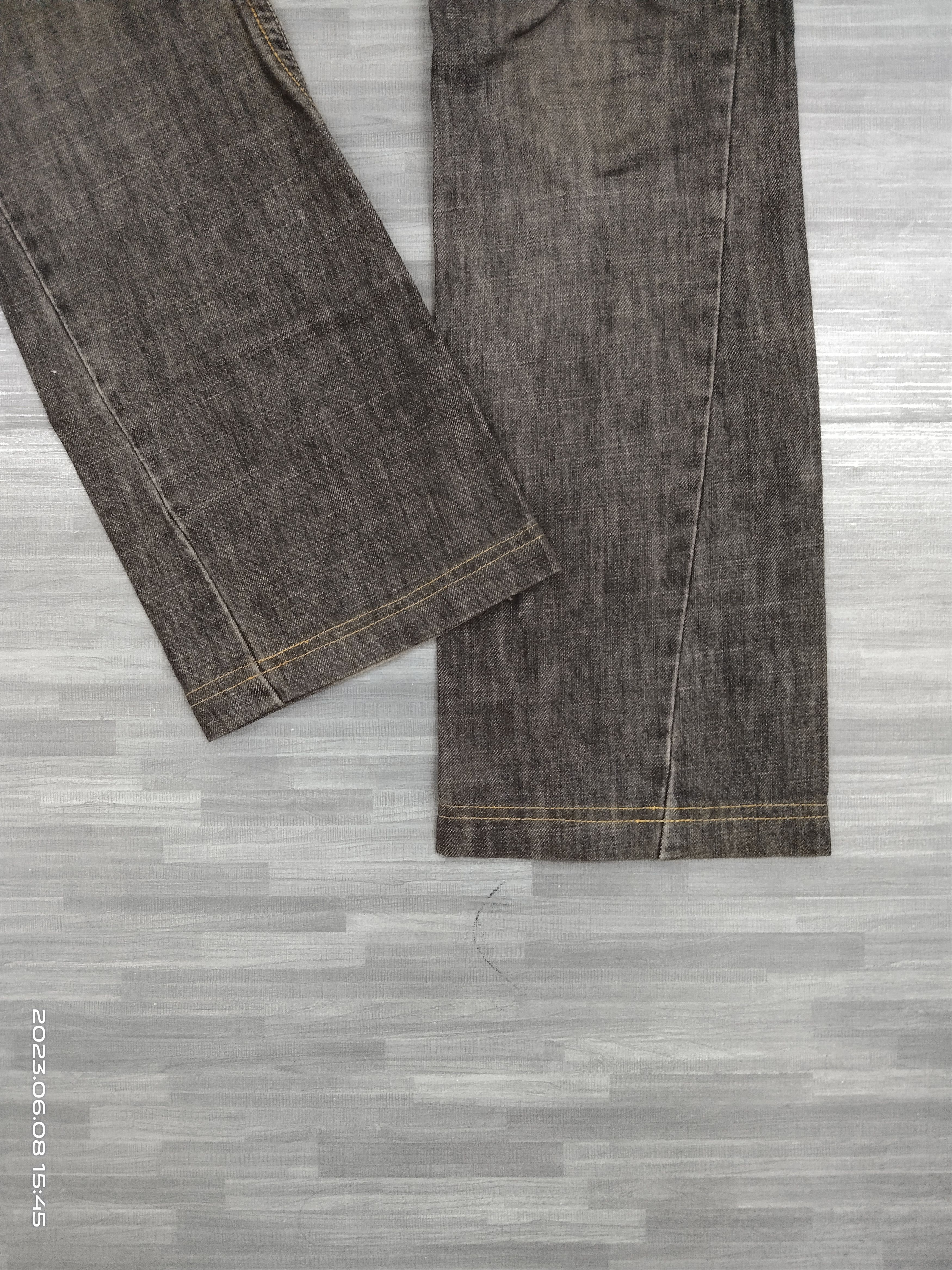 Japanese Brand FLARE TWIST SICK COMME CA ISM DENIM PANTS Size US 31 - 6 Thumbnail