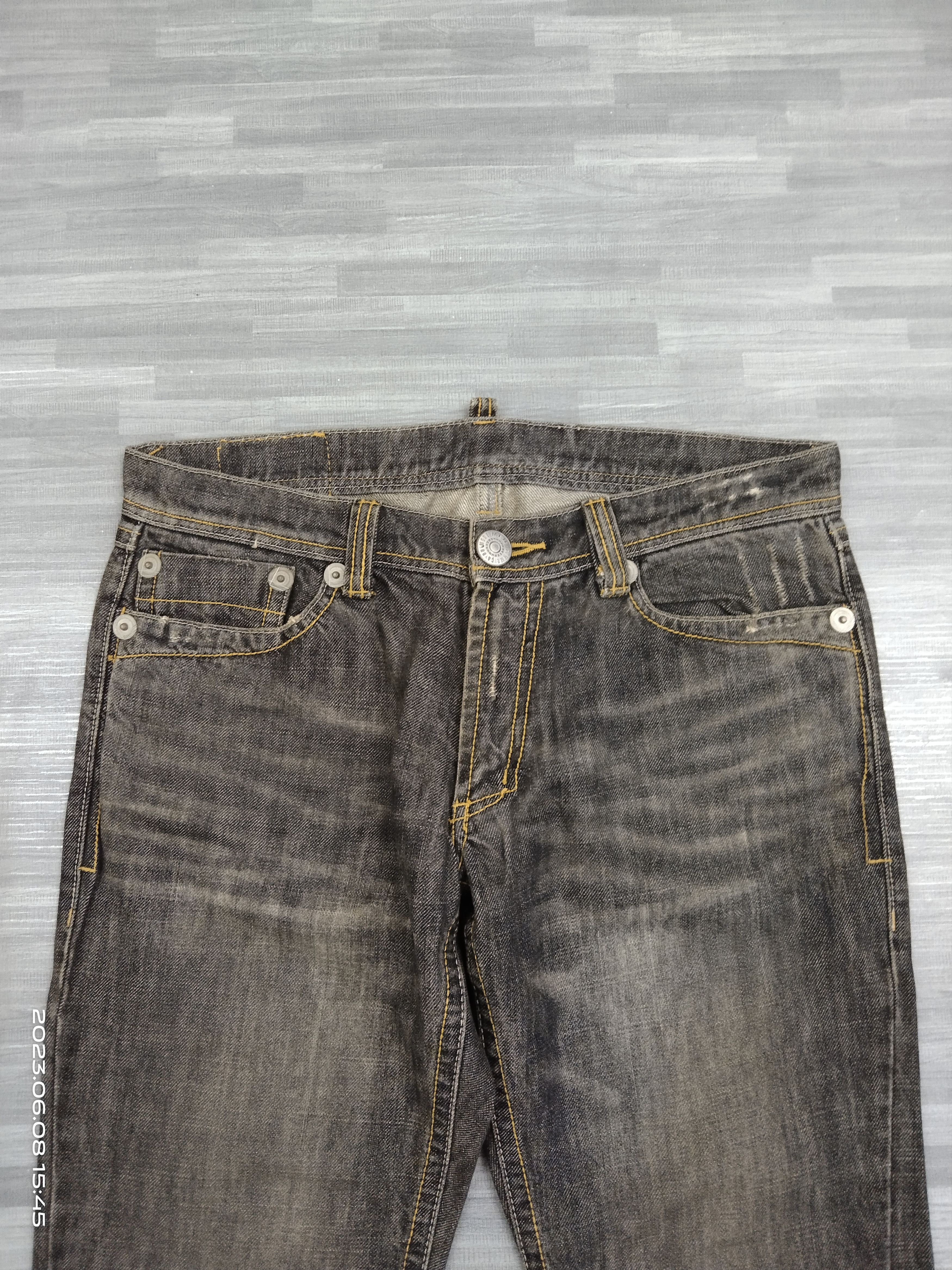 Japanese Brand FLARE TWIST SICK COMME CA ISM DENIM PANTS Size US 31 - 4 Thumbnail