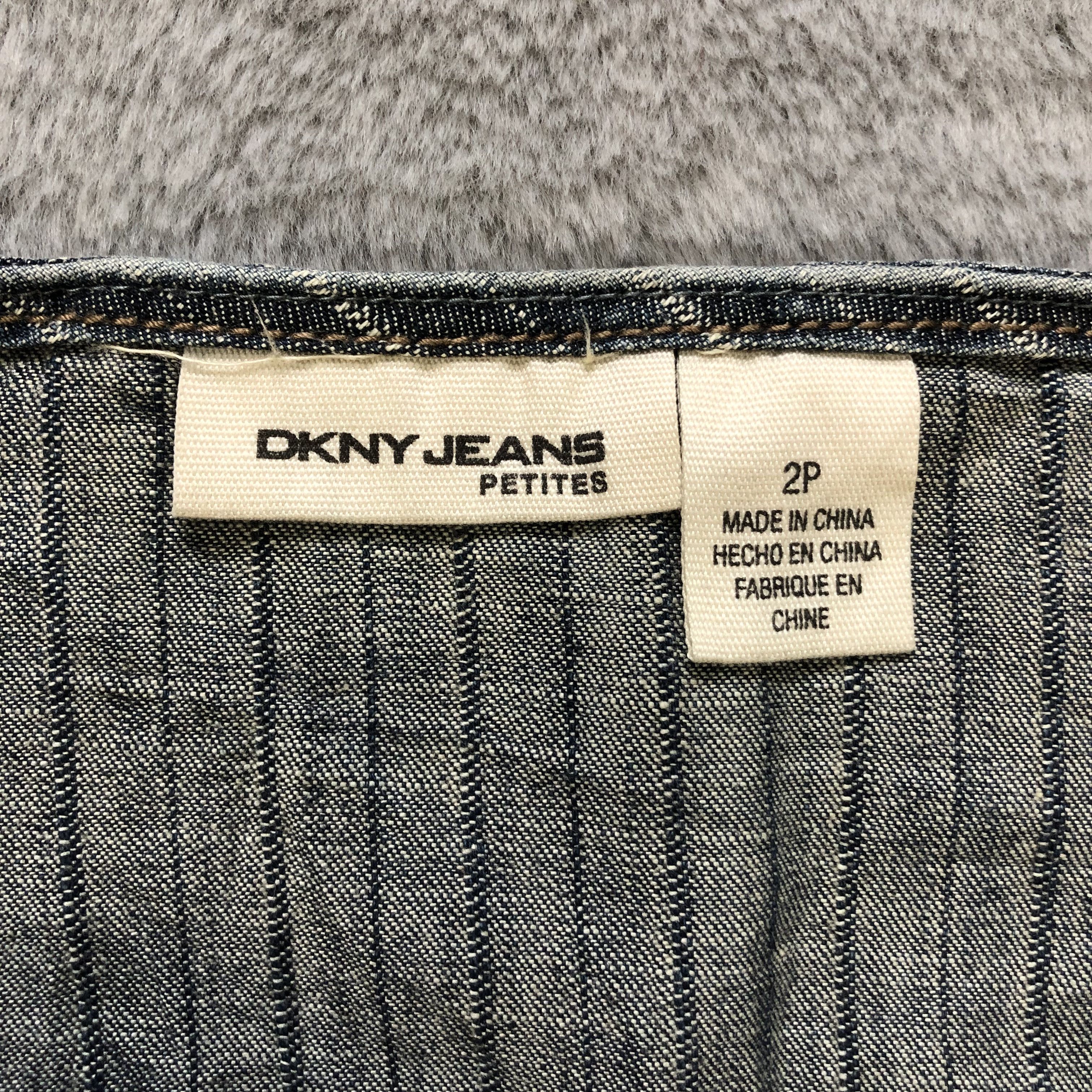 DKNY DKNY JEANS PETITES RECONSTRUCTED DENIM MINI SKIRTS #6899-96 Size 29" - 5 Thumbnail