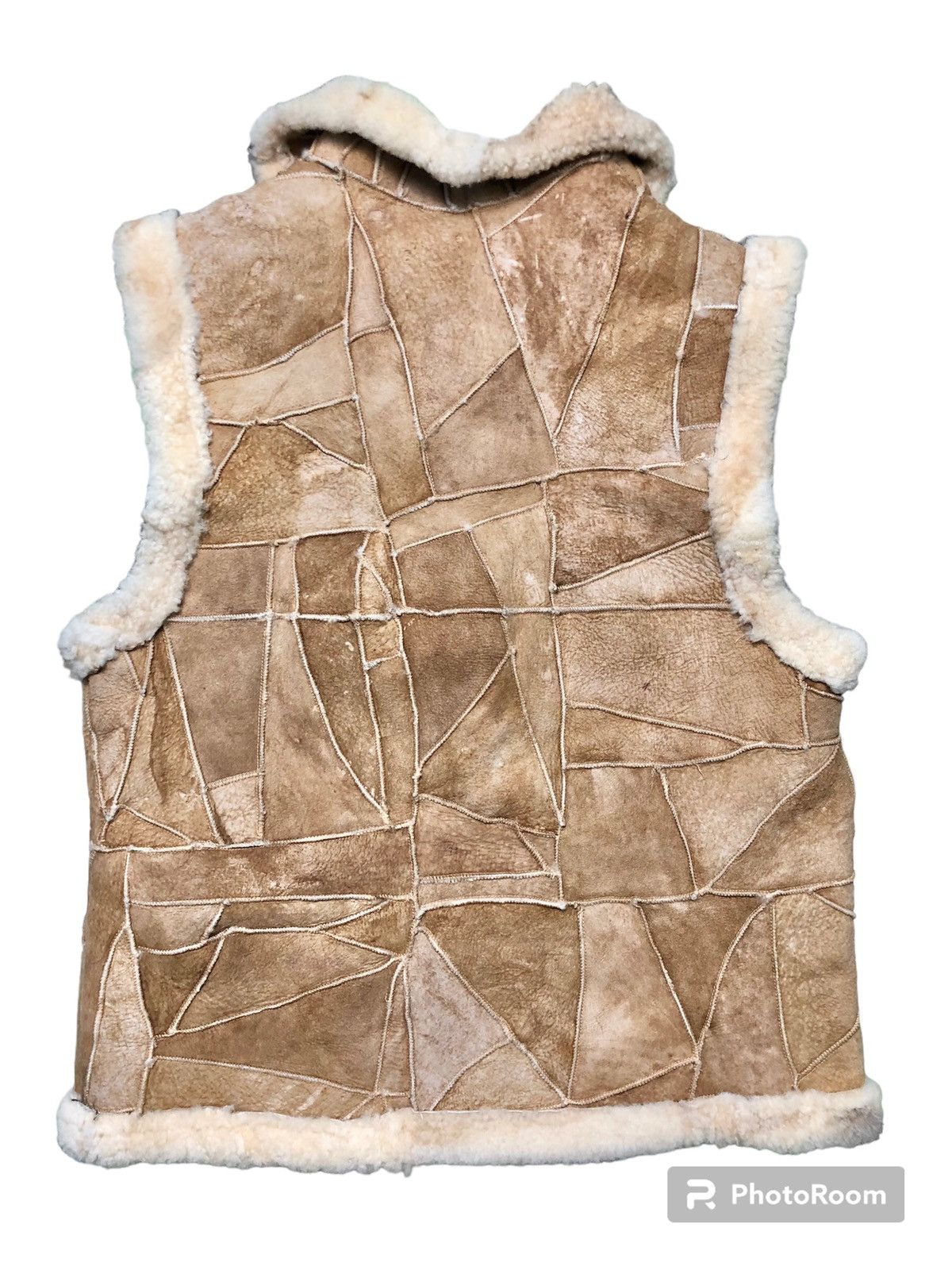 Japanese Brand Vintage Japanese brand Patchwork Leather Vest Jacket Size US S / EU 44-46 / 1 - 2 Thumbnail