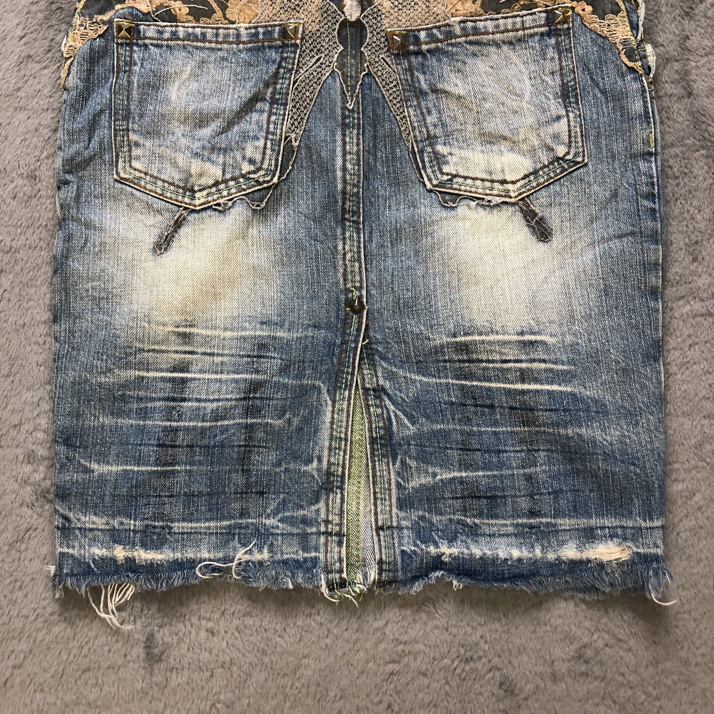 Japanese Brand PERFUME BY COOLA LIGHT WASH JEANS SKIRTS #6912-96 Size 26" / US 2 / IT 38 - 3 Thumbnail