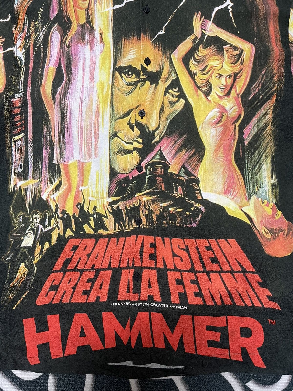 Arts & Science Frakenstein overprint horor movie shirt Size US L / EU 52-54 / 3 - 4 Thumbnail