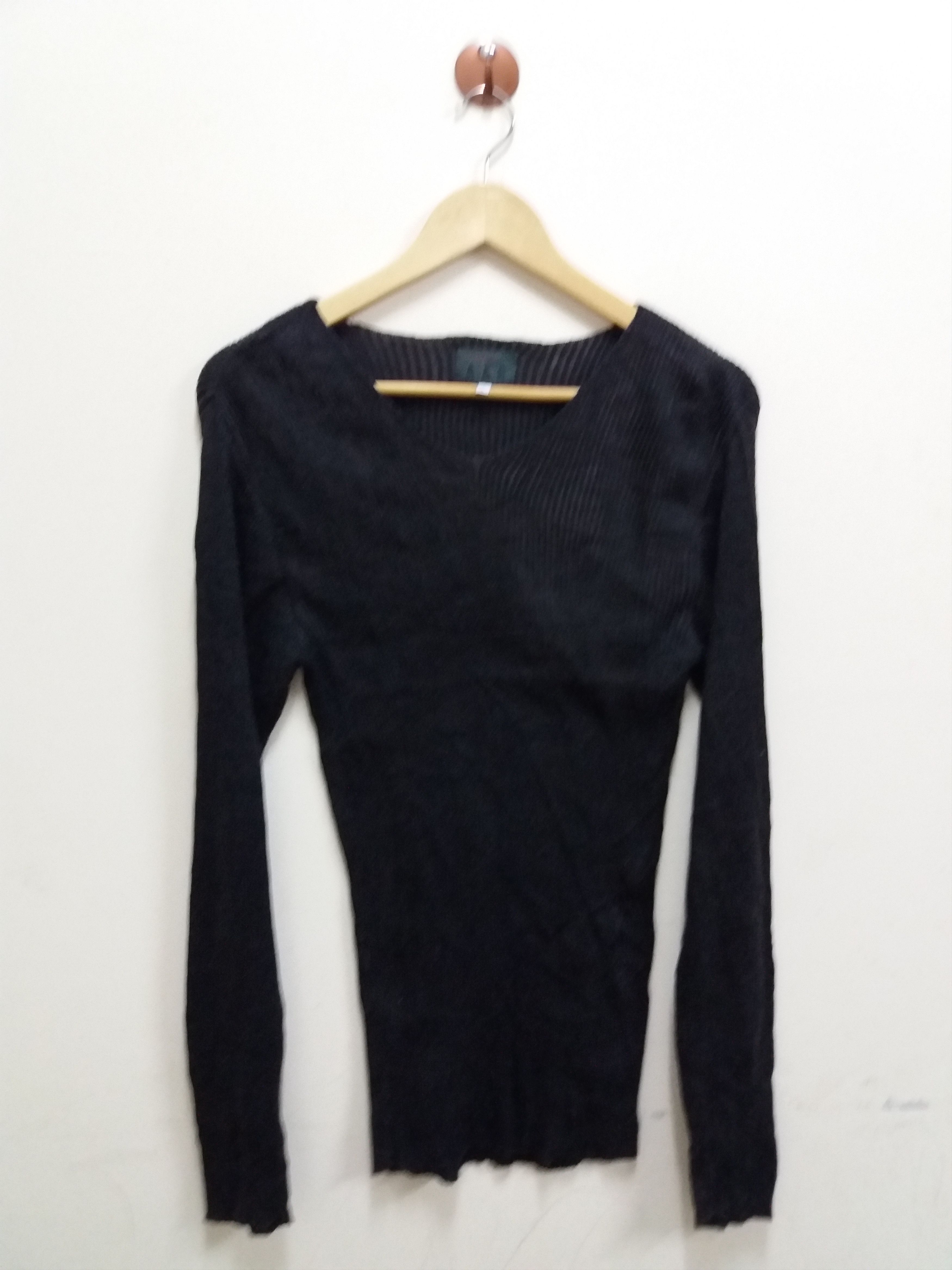 image of Yohji Yamamoto A.a.r Long Sleeve Knitwear T-Shirt in Grey, Men's (Size Large)