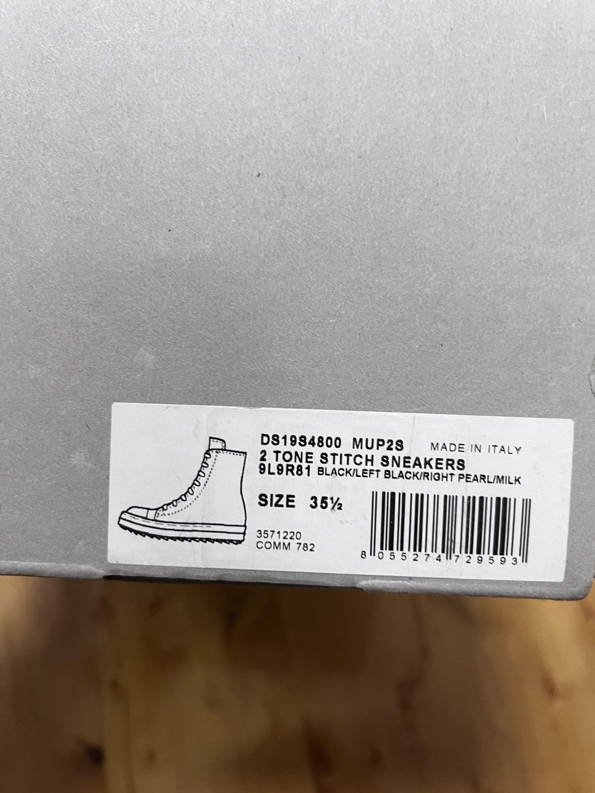 Rick Owens Drkshdw Rick owens drkshdw ss19 ramones high top sneakers sz35.5 Size US 5.5 / IT 35.5 - 11 Thumbnail