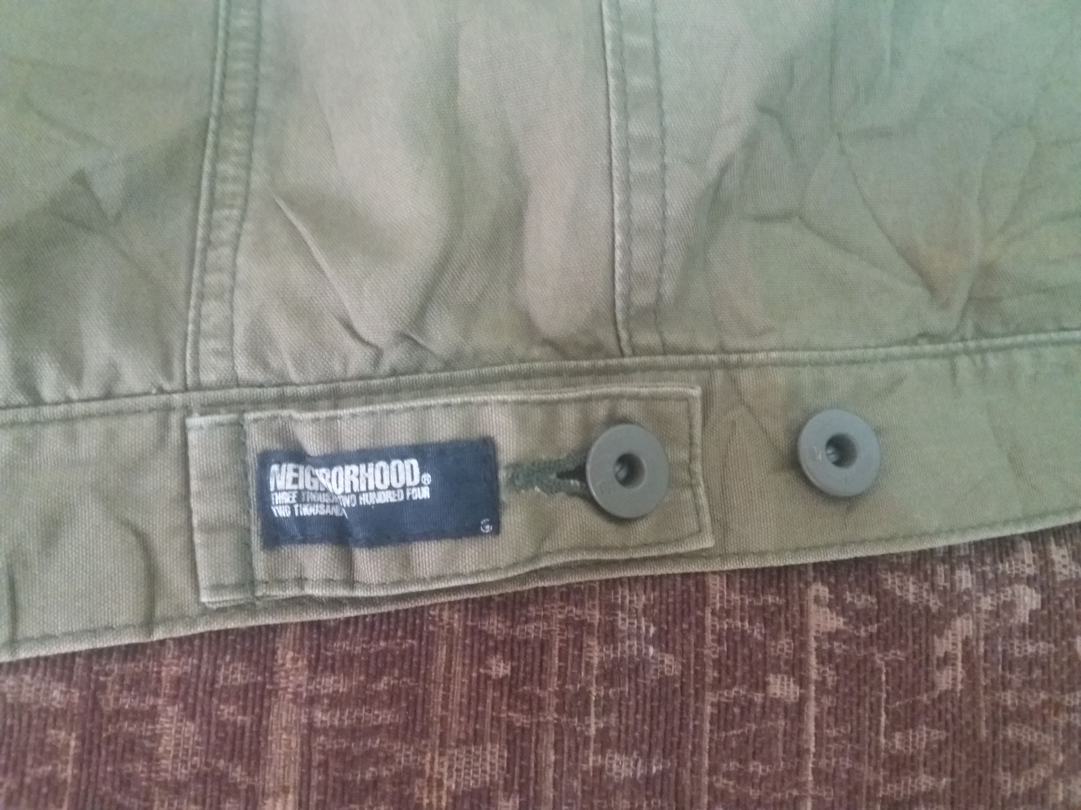 Neighborhood Neighborhood green army distress jacket made in japan Size US M / EU 48-50 / 2 - 6 Thumbnail