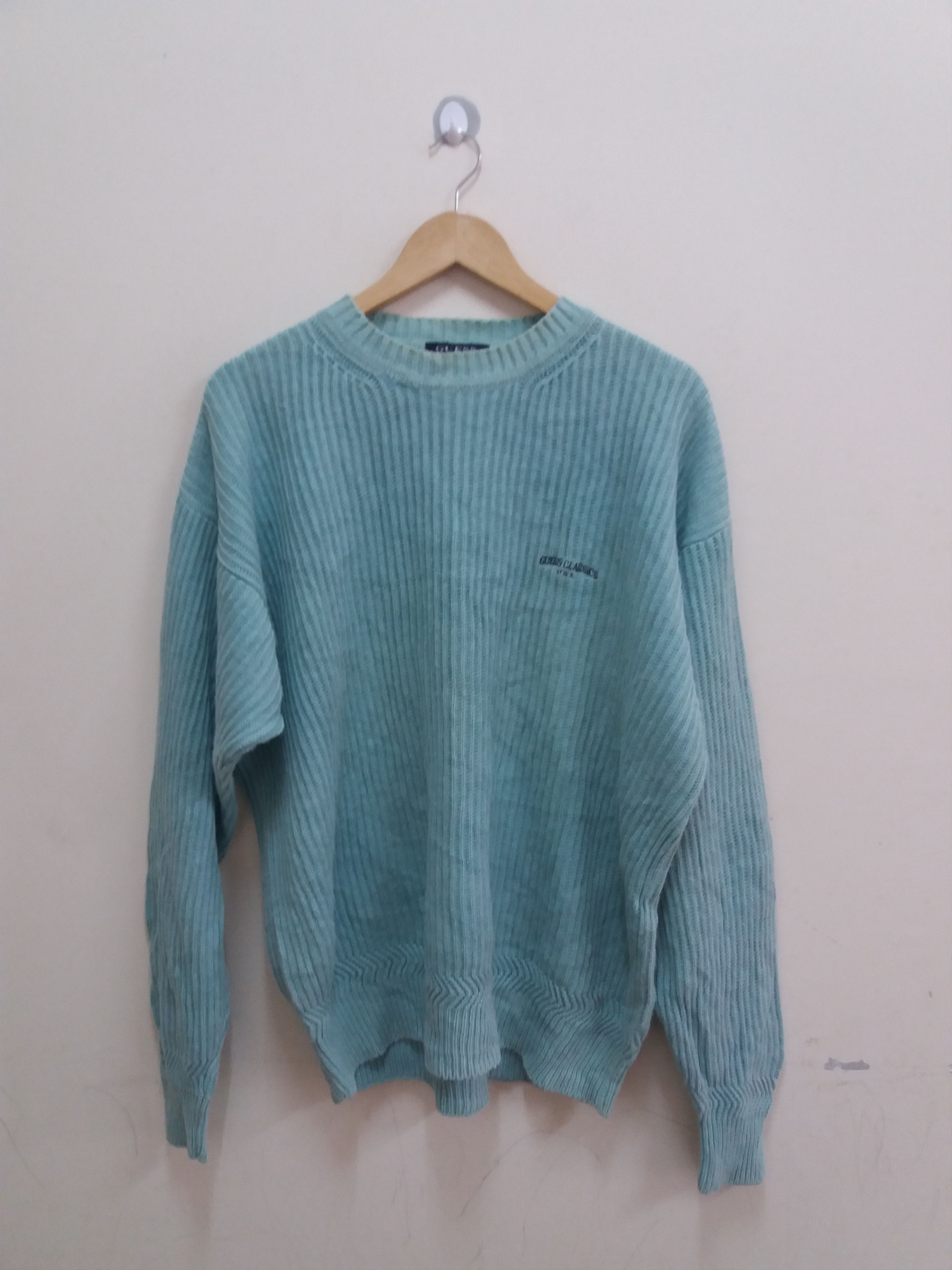 image of Vintage Guess Classics Sweaters/knitwear Asap Rocky Style in Green, Men's (Size Large)